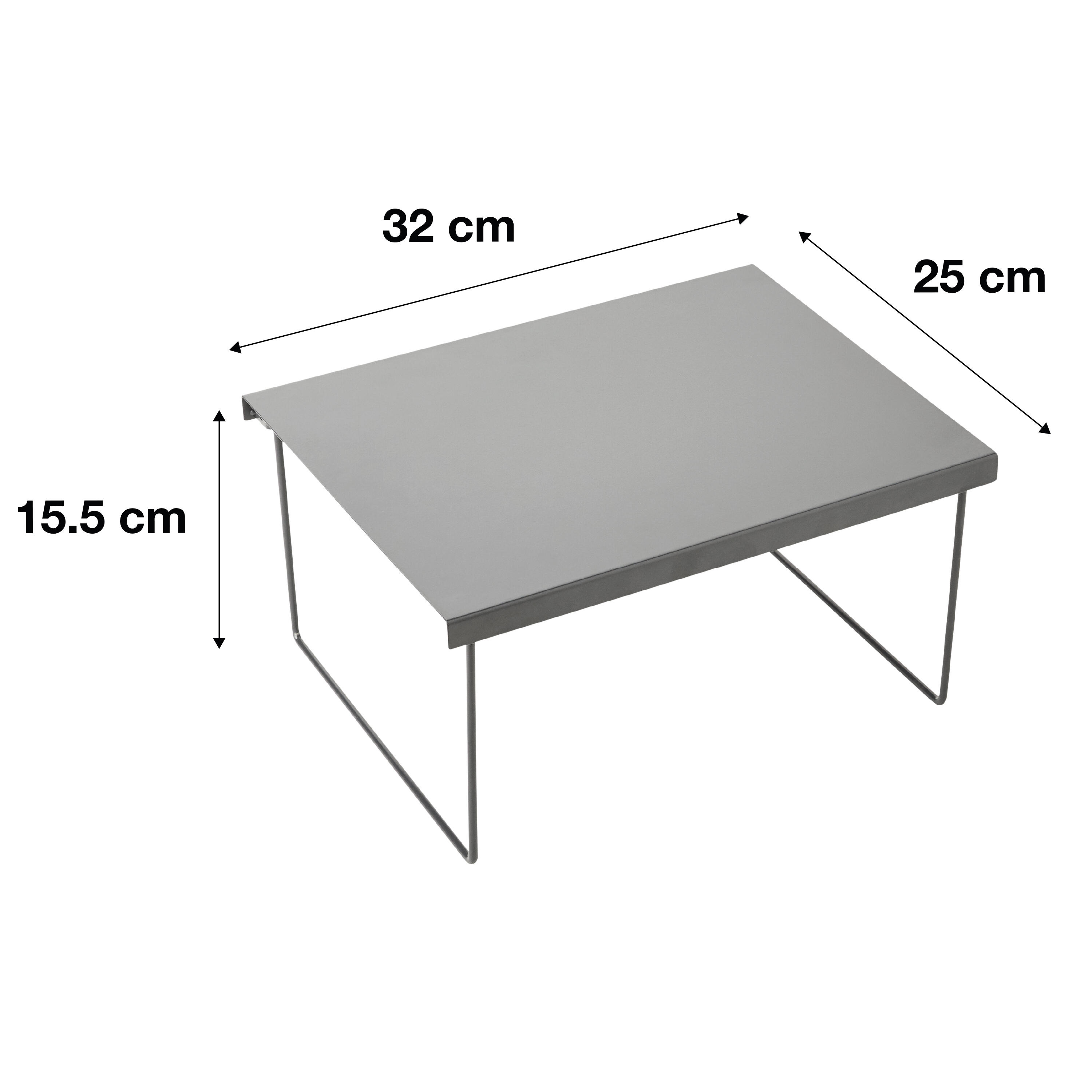 Mensola salva spazio in acciaio L 32 x H 15.5 x P 25 cm - 3