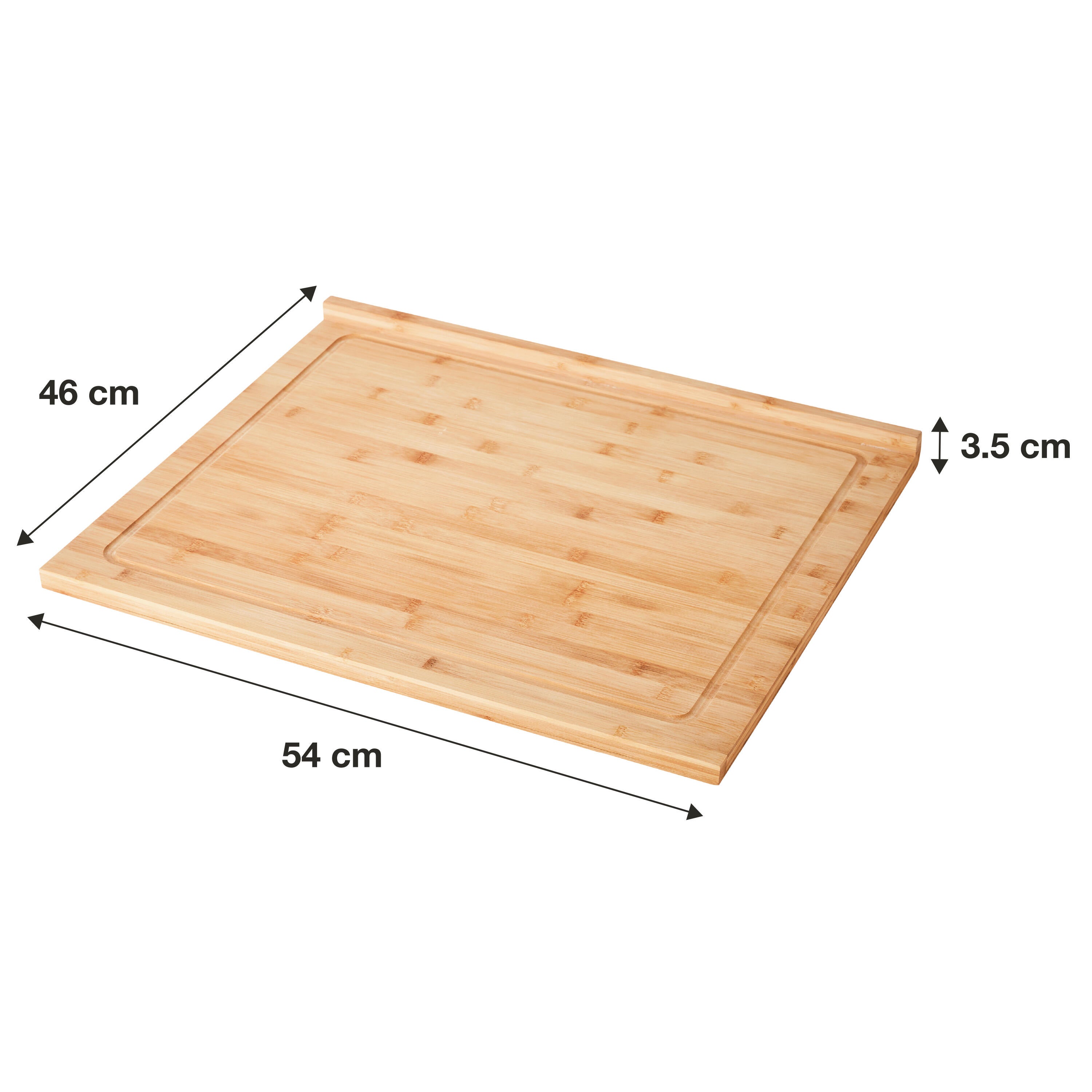 Tagliere DELINIA Slim rettangolare in bambù beige 54 x 46 cm - 6