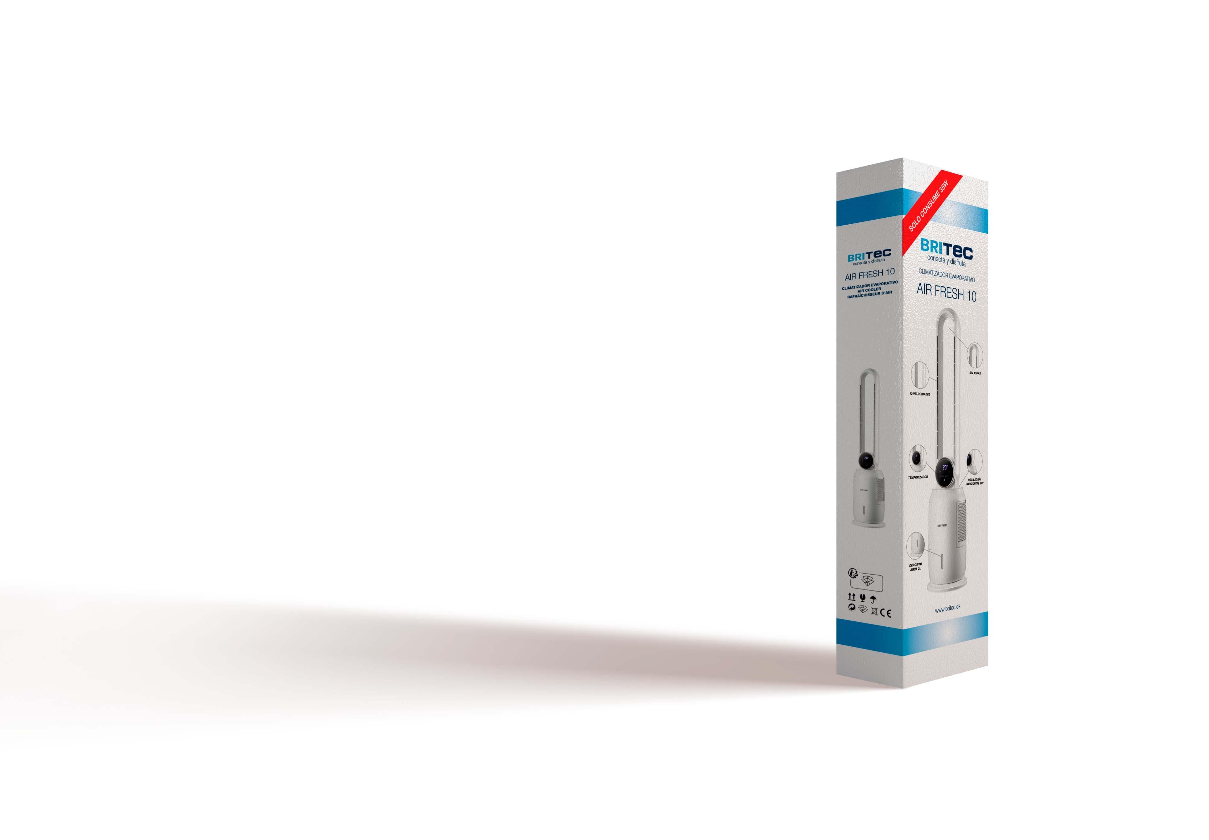 Bioclimatizador evaporativo Britec air fresh 10 - lud led - 5