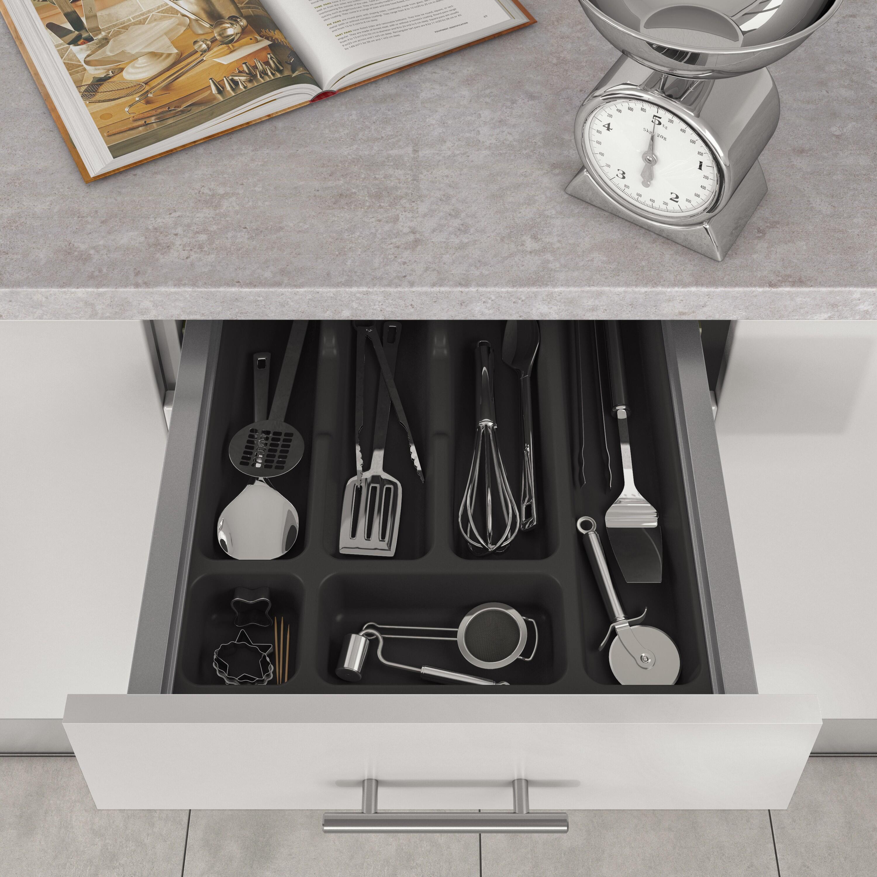 Range-couverts gris pour tiroir de 45 cm DELINIA - 3