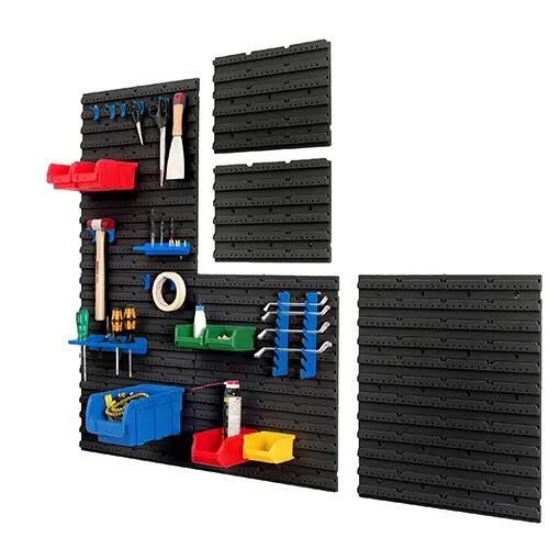 Lot de 16 crochets pour panneau mural jaune, l.15.6 x H.3.6 x P.5.1 cm - 4