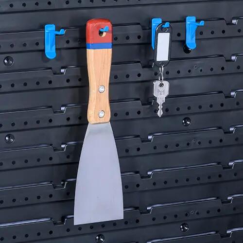 Lot de 16 crochets pour panneau mural jaune, l.15.6 x H.3.6 x P.5.1 cm - 3