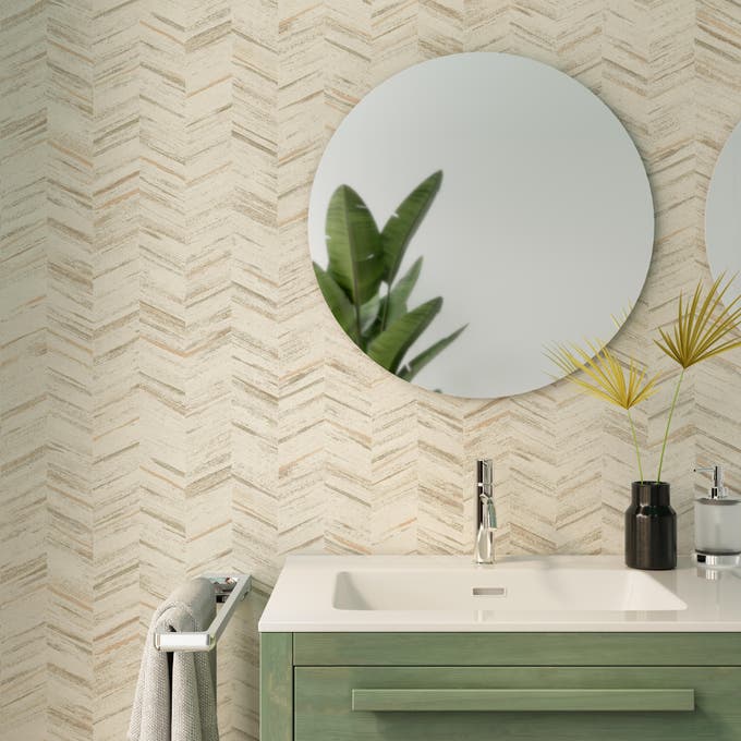 baño papel pintado