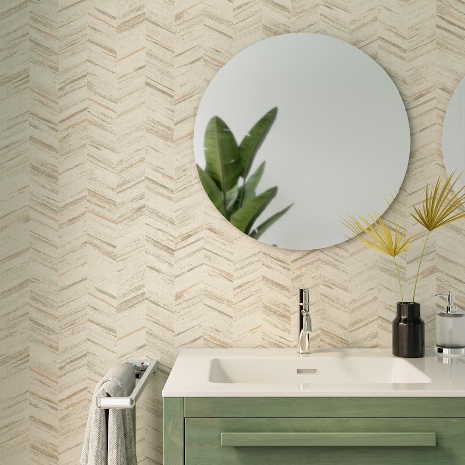 baño papel pintado
