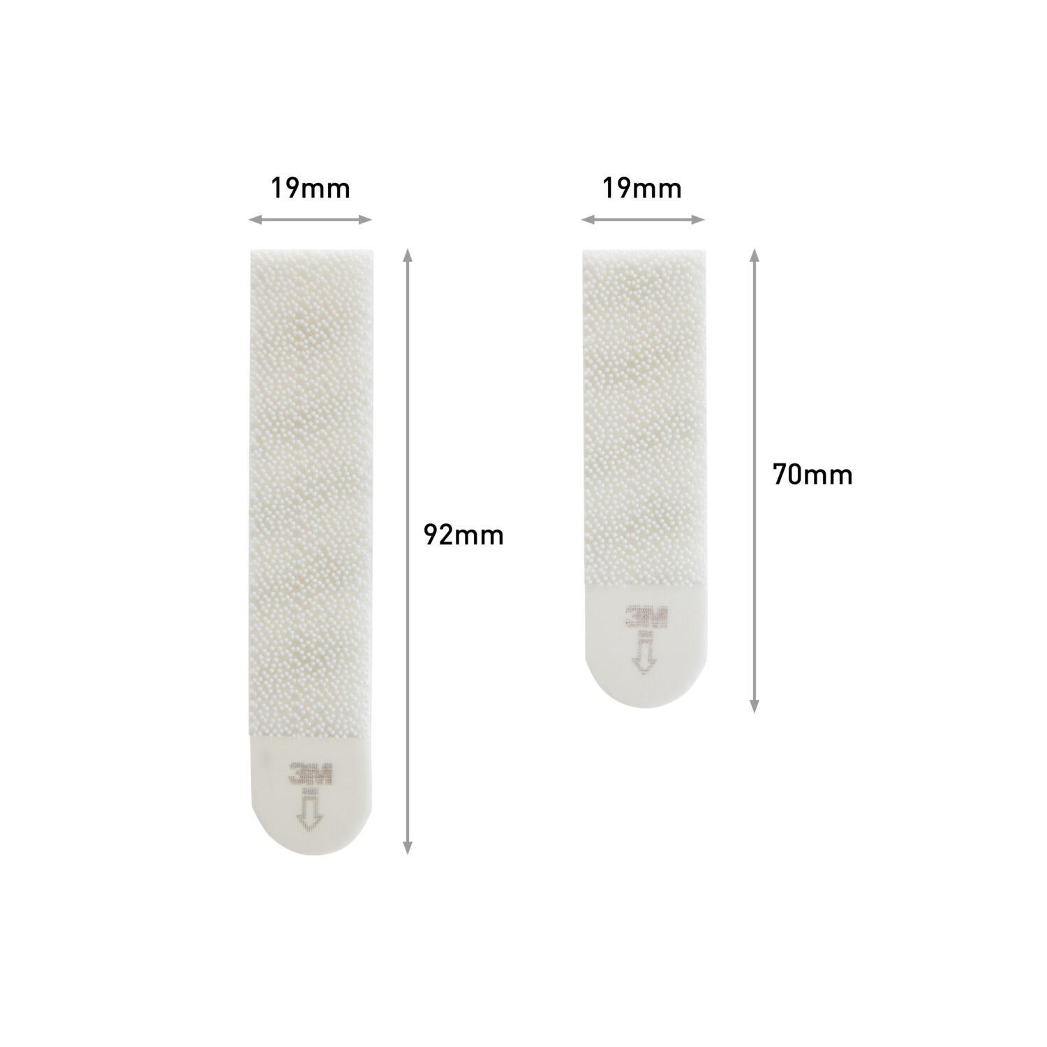 Lot de 24 Languette adhésive blanc Assortiment m+l COMMAND - 3