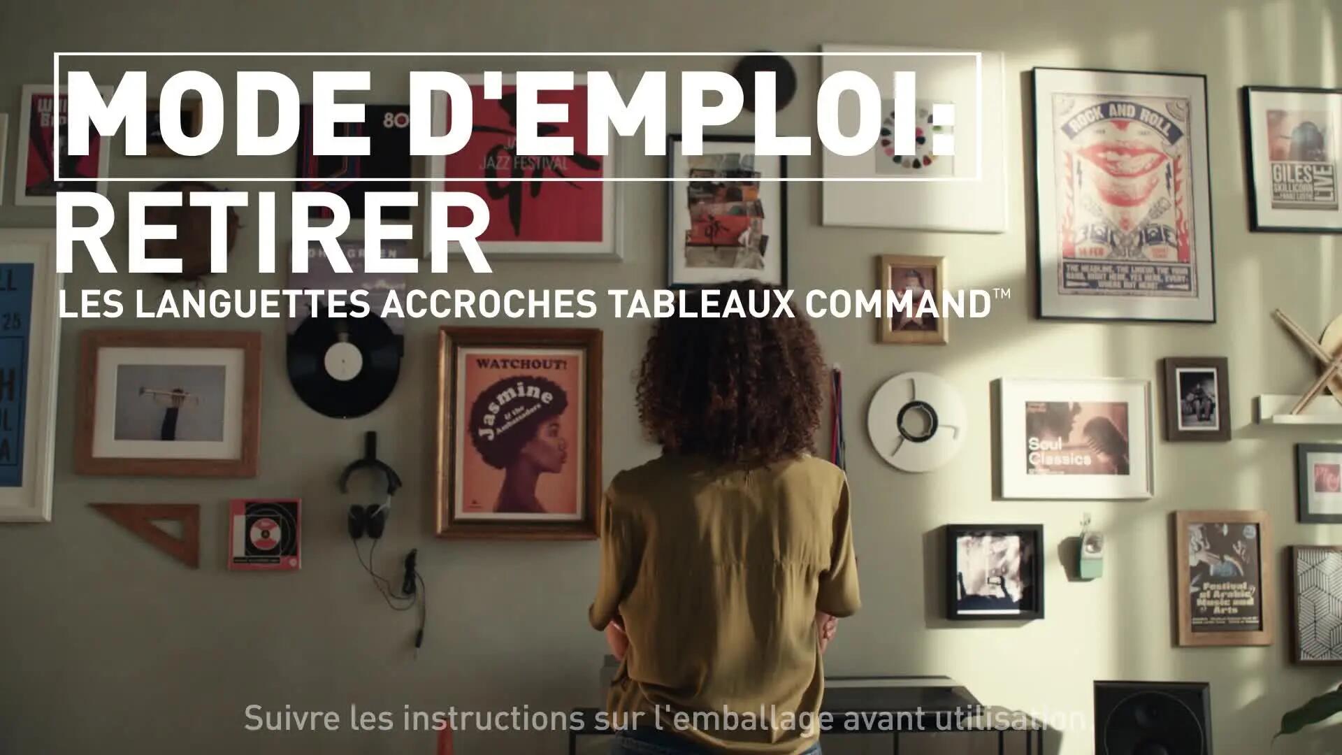 24 paires de languettes adhésives noir tableaux COMMAND - 8