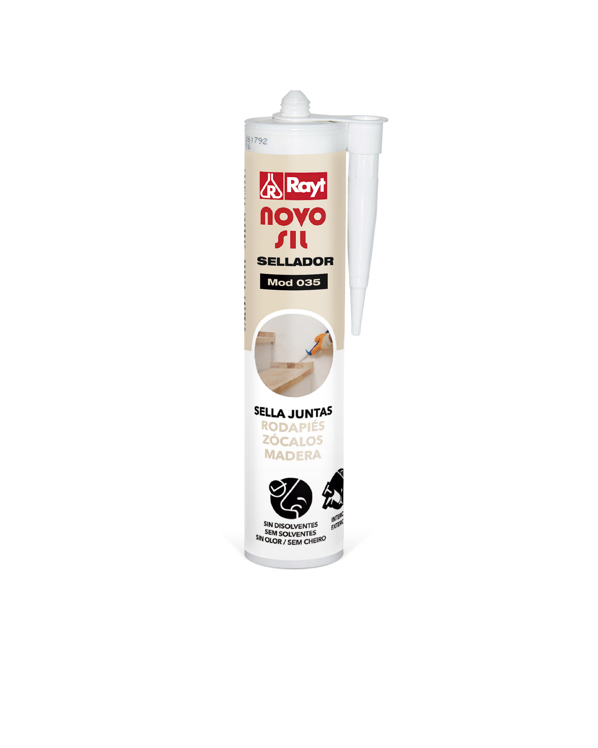 Sellador Novosil rodapiés NAT365 300 ml - 3