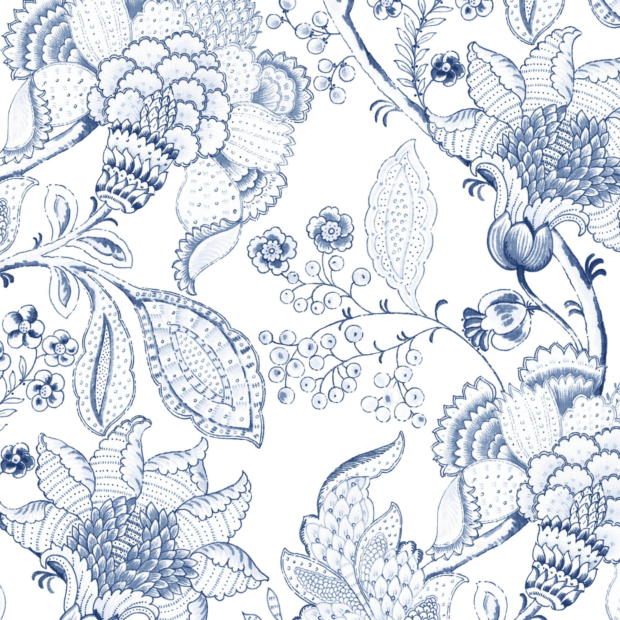 Tela al corte tapicería lino marylbone azul ancho 280 cm