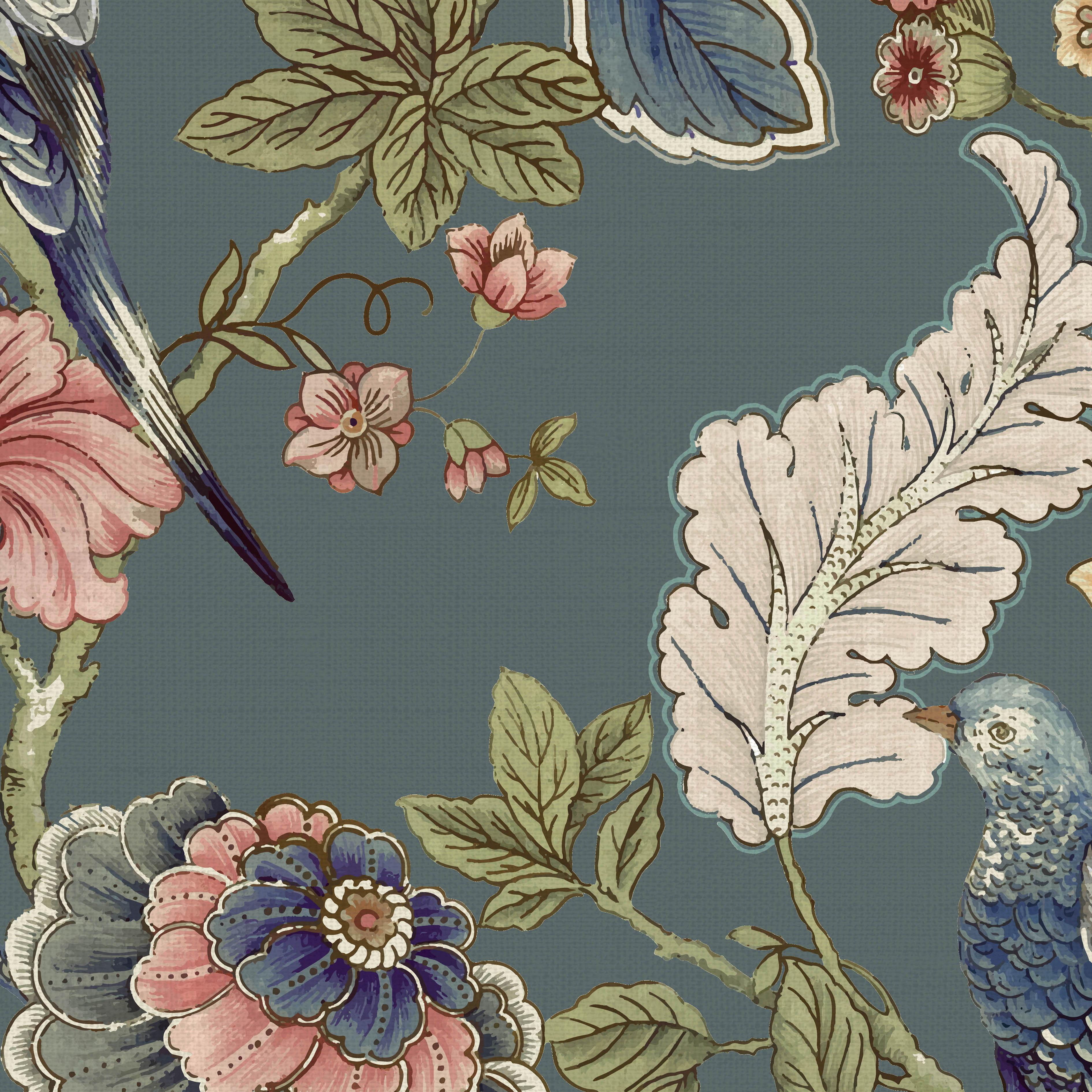 Tela al corte tapicería lino Mayfair  azul ancho 280 cm - 3