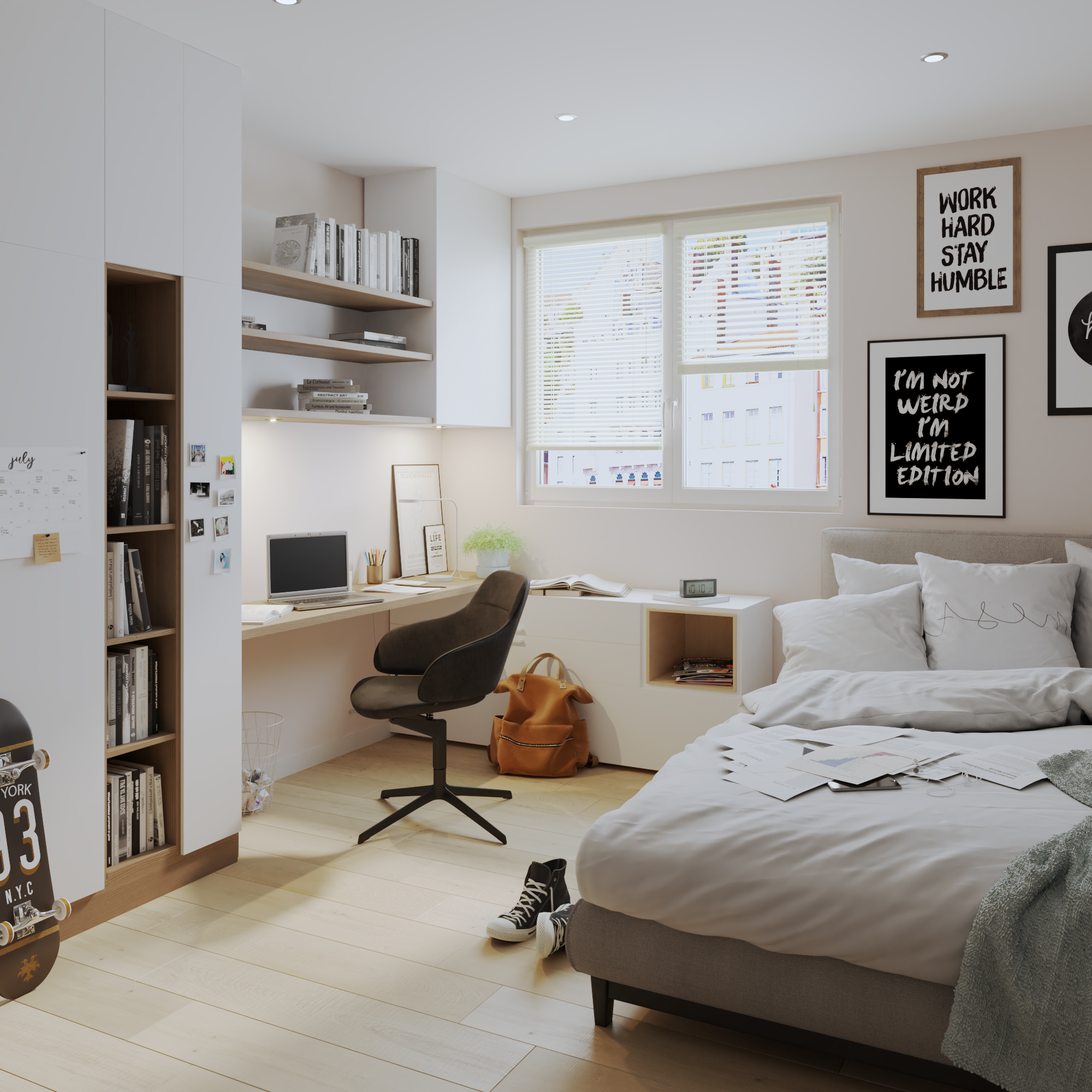 Moldura 30x40cm milo preto Inspire 'm' - 18