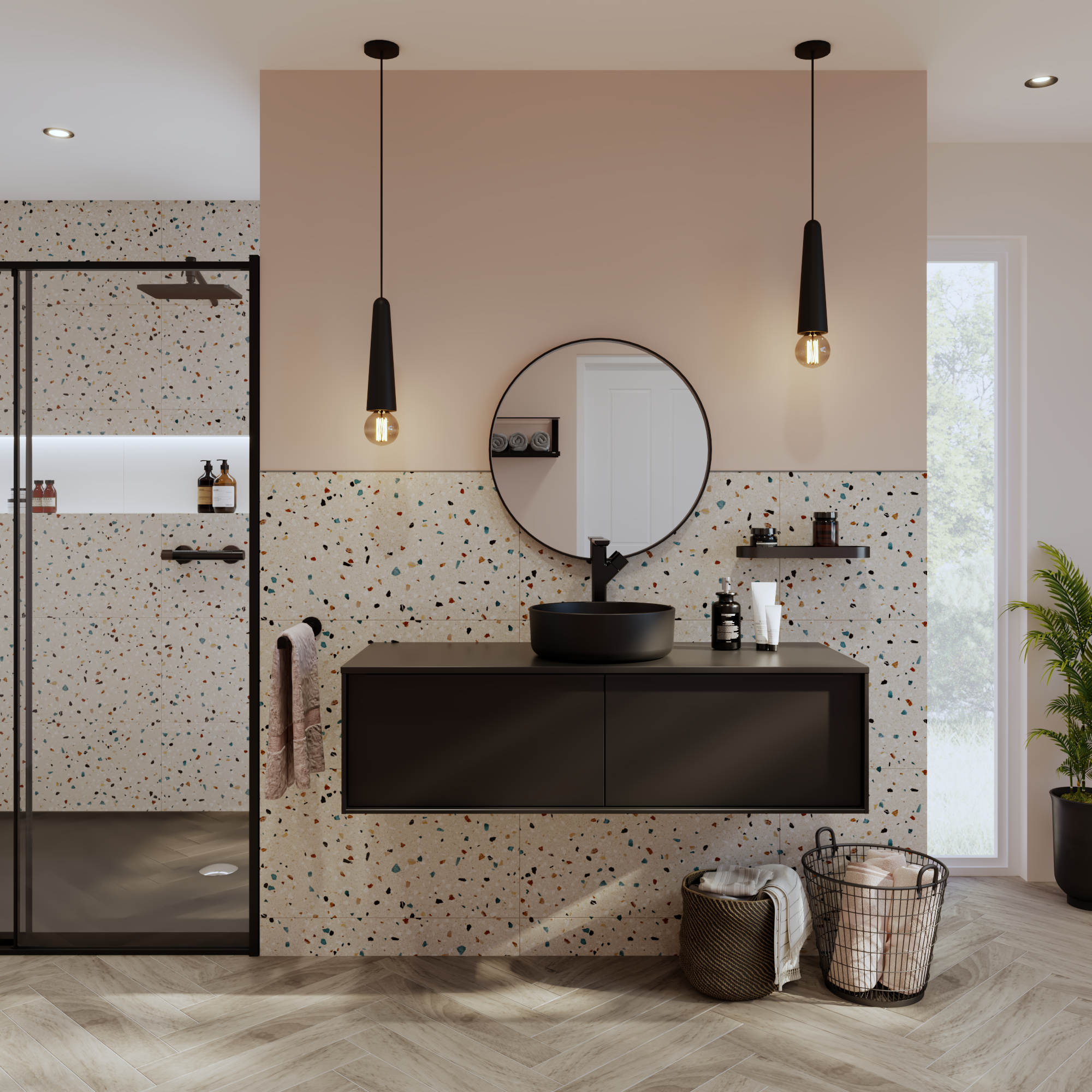 Spot LED encastré salle de bain Lindi IP65, blanc chaud/neutre, noir Inspire - 8