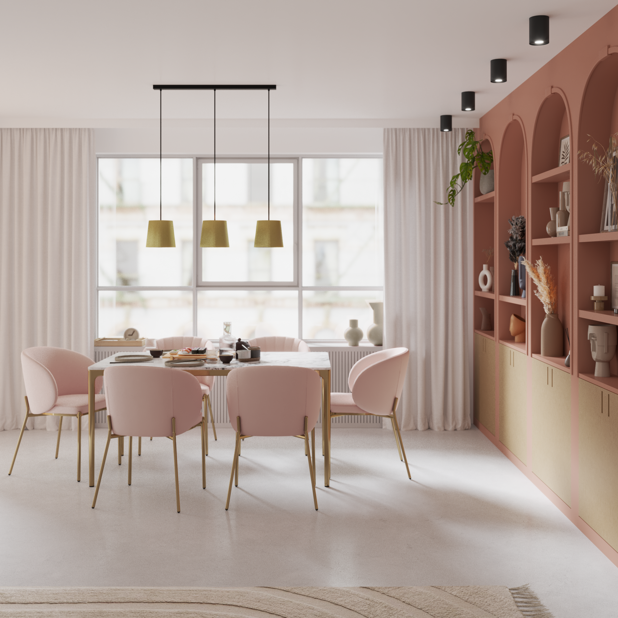 Cortinado Raspberry 200x280cm bege Inspire - 17