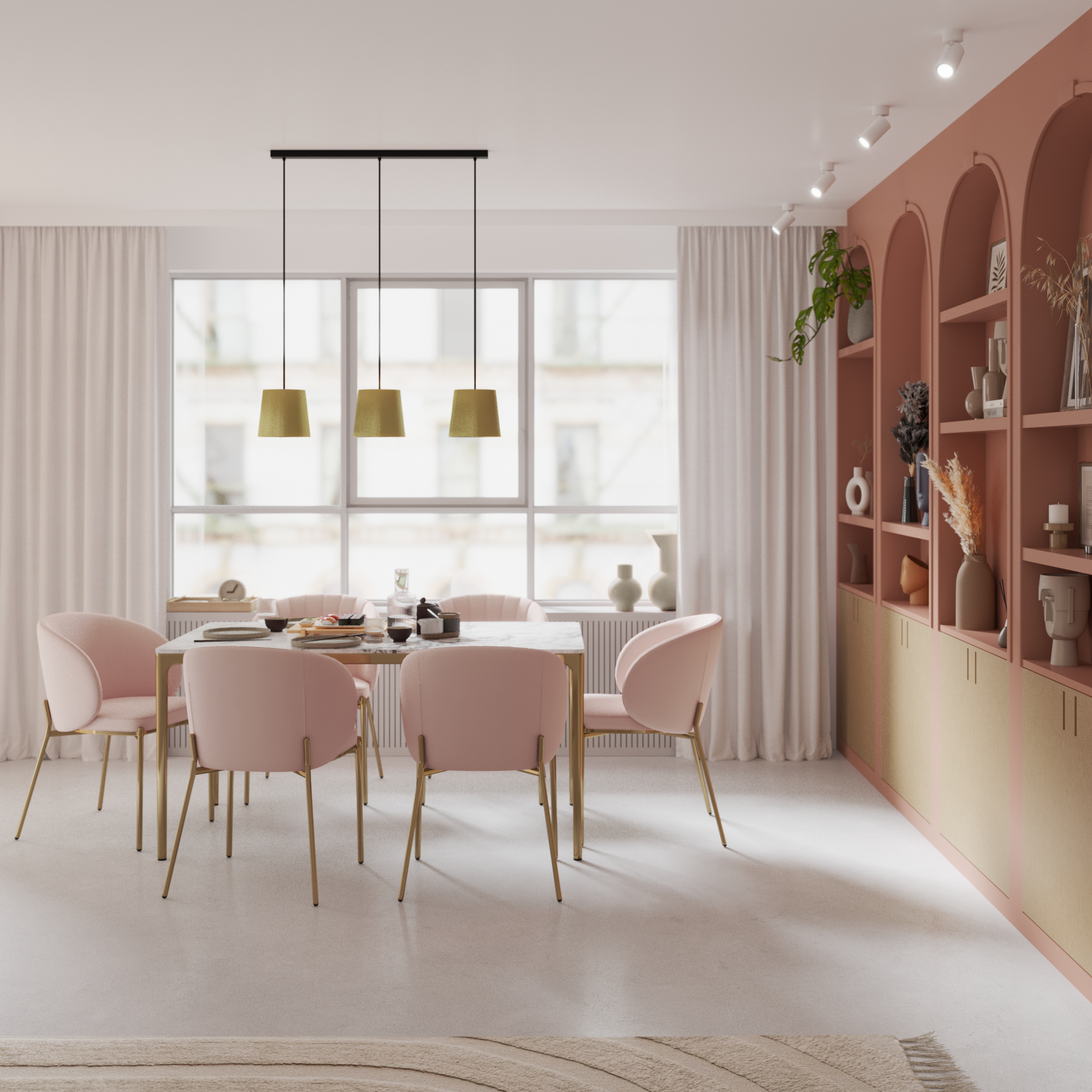 Cortinado Raspberry 200x280cm bege Inspire - 16