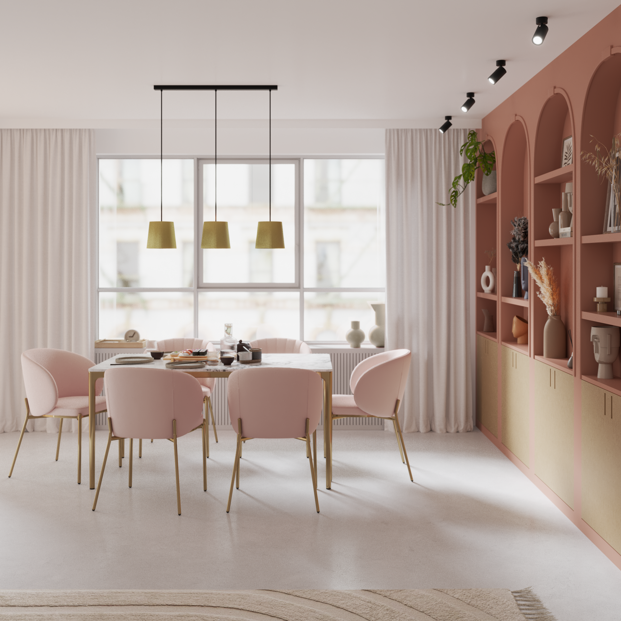 Cortinado Raspberry 200x280cm bege Inspire - 15