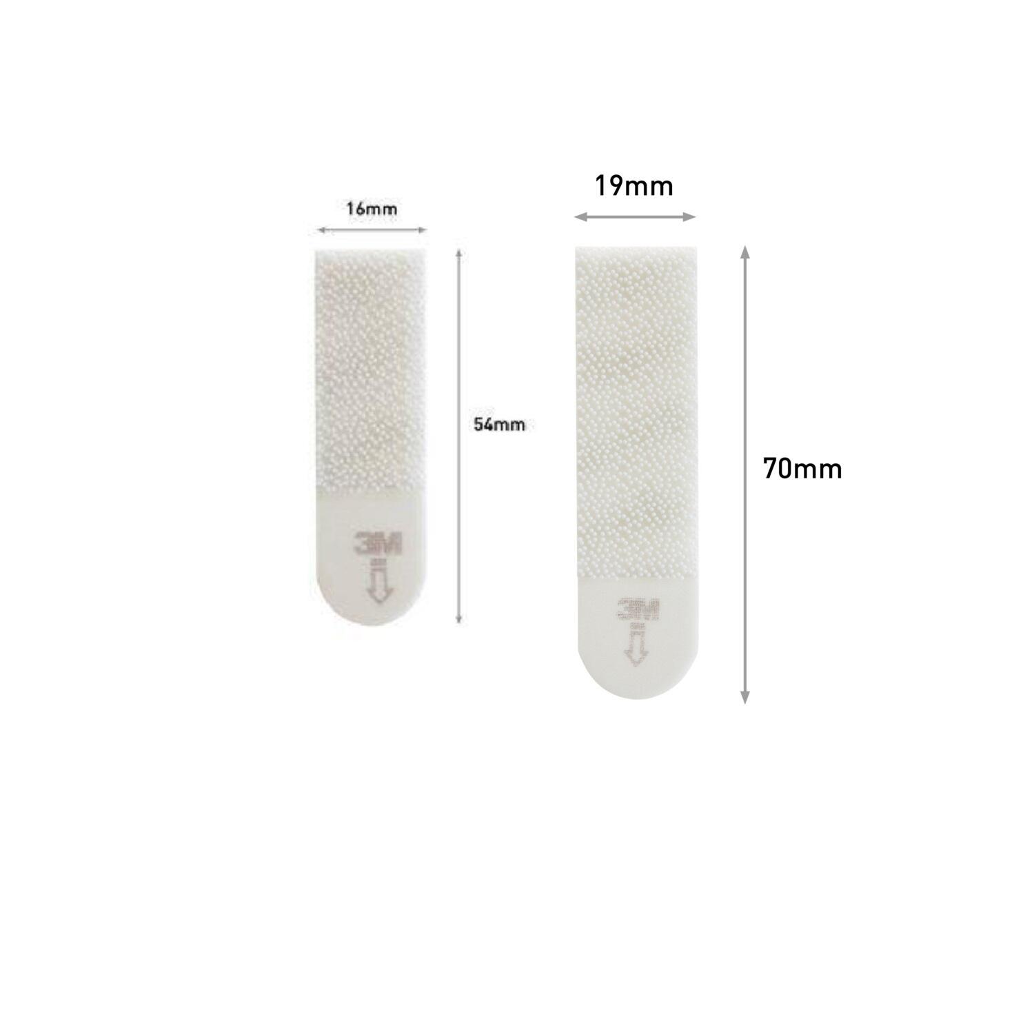 12 paires de languettes adhésives blanc de fixation de tableaux 2,5kg COMMAND - 7