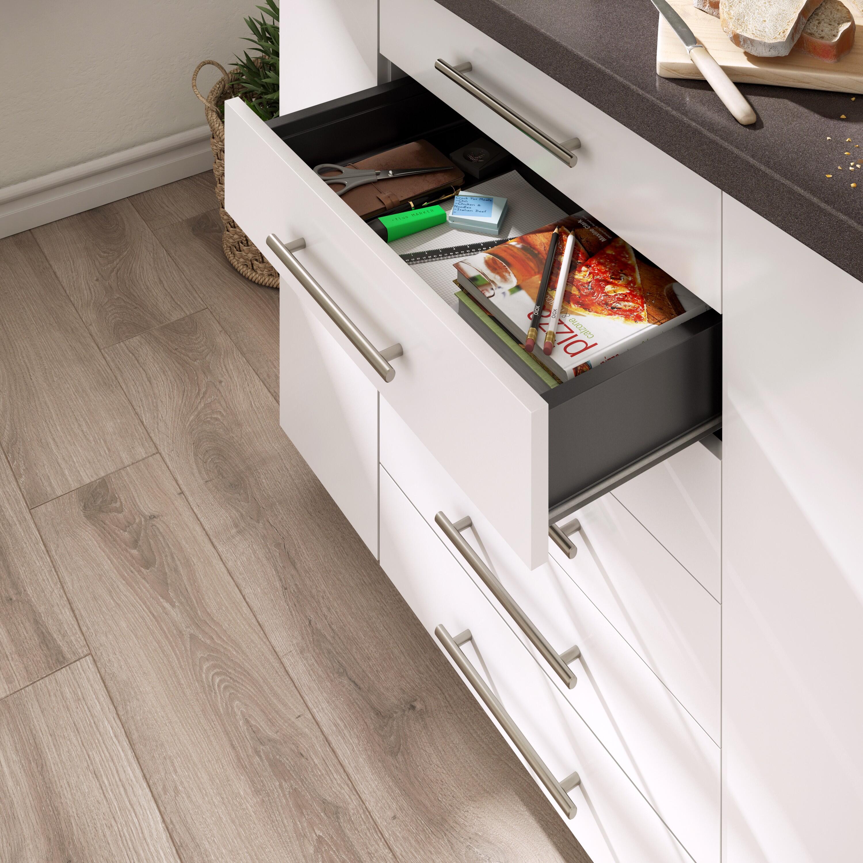 Tiroir pour caisson DELINIA ID gris anthracite H.9.4 x l.56.8 x P31 cm - 2