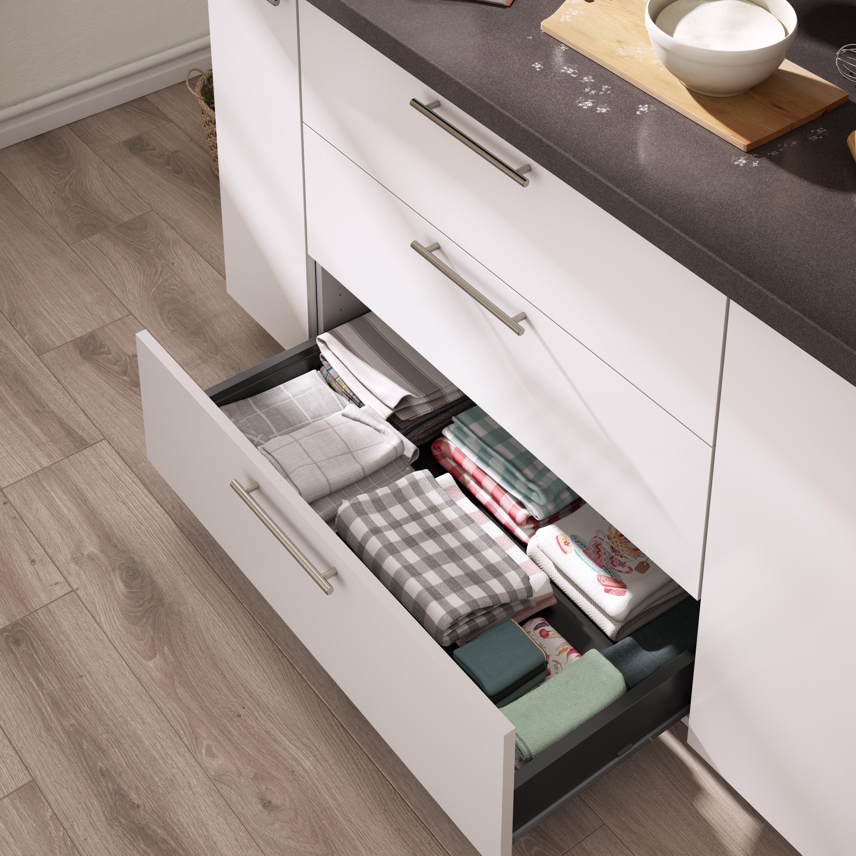 Tiroir pour caisson DELINIA ID gris anthracite H.9.9 x l.86.8 x P48 cm - 5