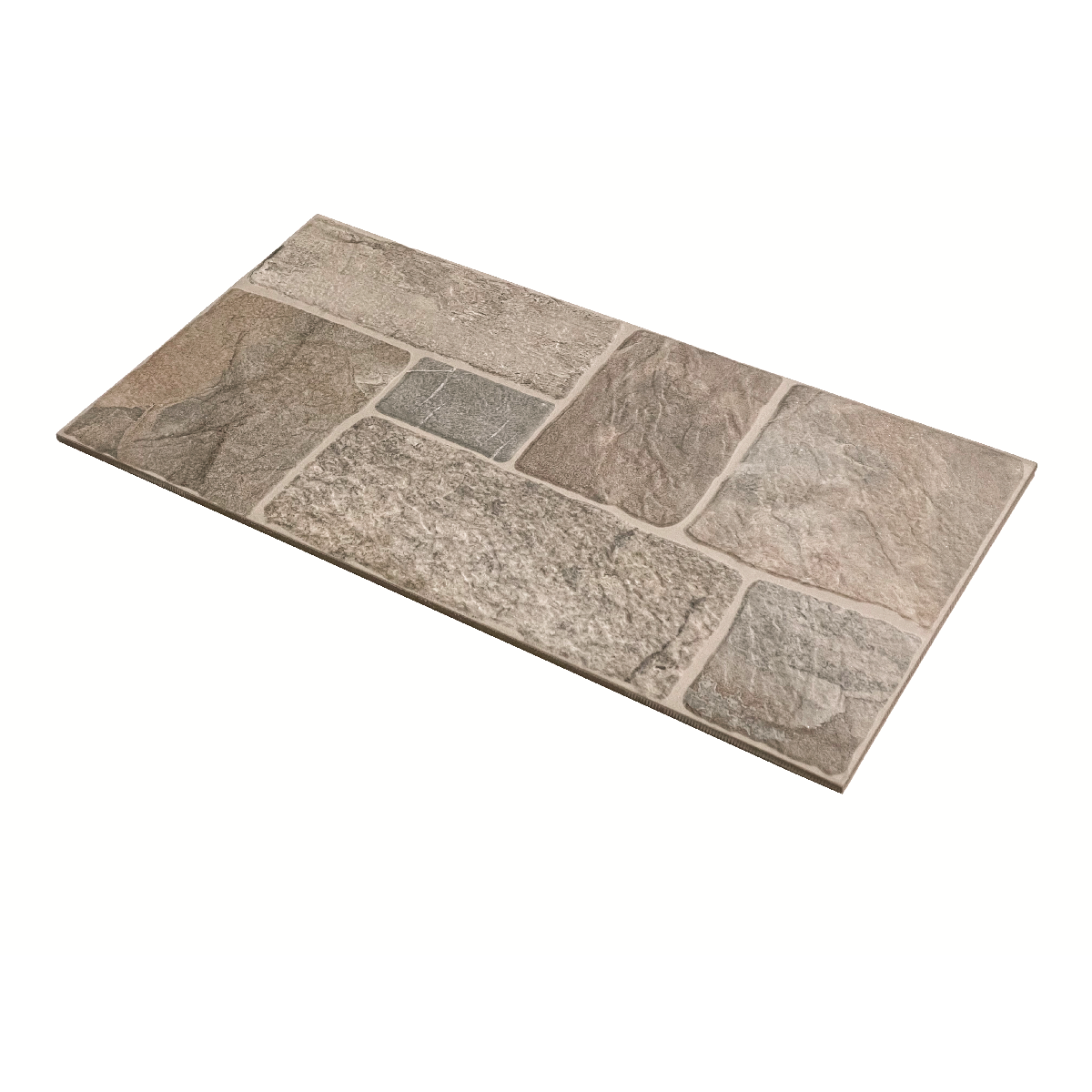 Piastrella Decorativa In Gres Porcellanato Ardesia Metal Diverse Tonalità Del Cotto. Beige - 8