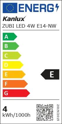 Żarówka LED Zubi Mini E14 4 W 520 lm Neutralna biel Kanlux - 4