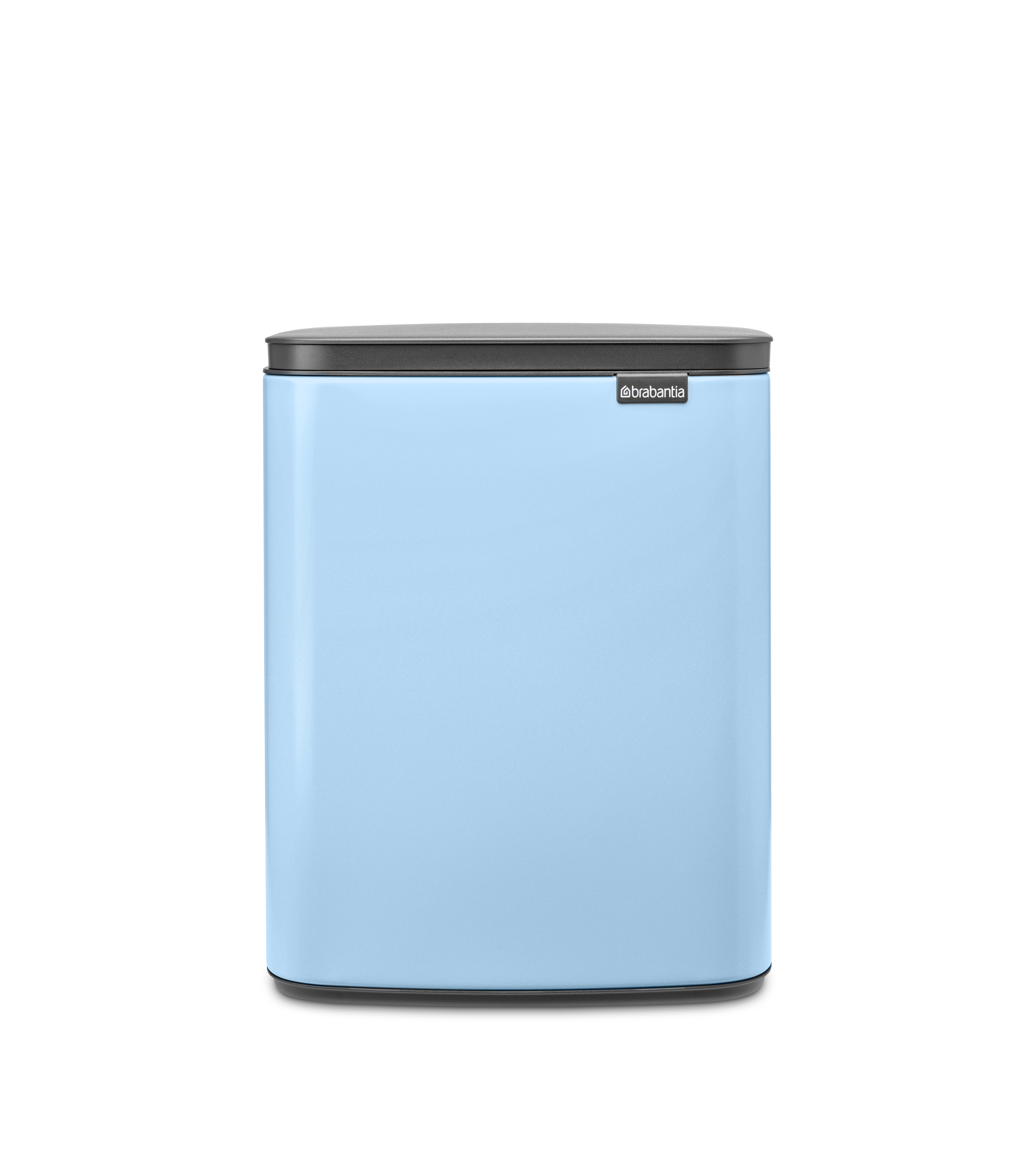 Papelera baño bo cubo rectangular azul 12l