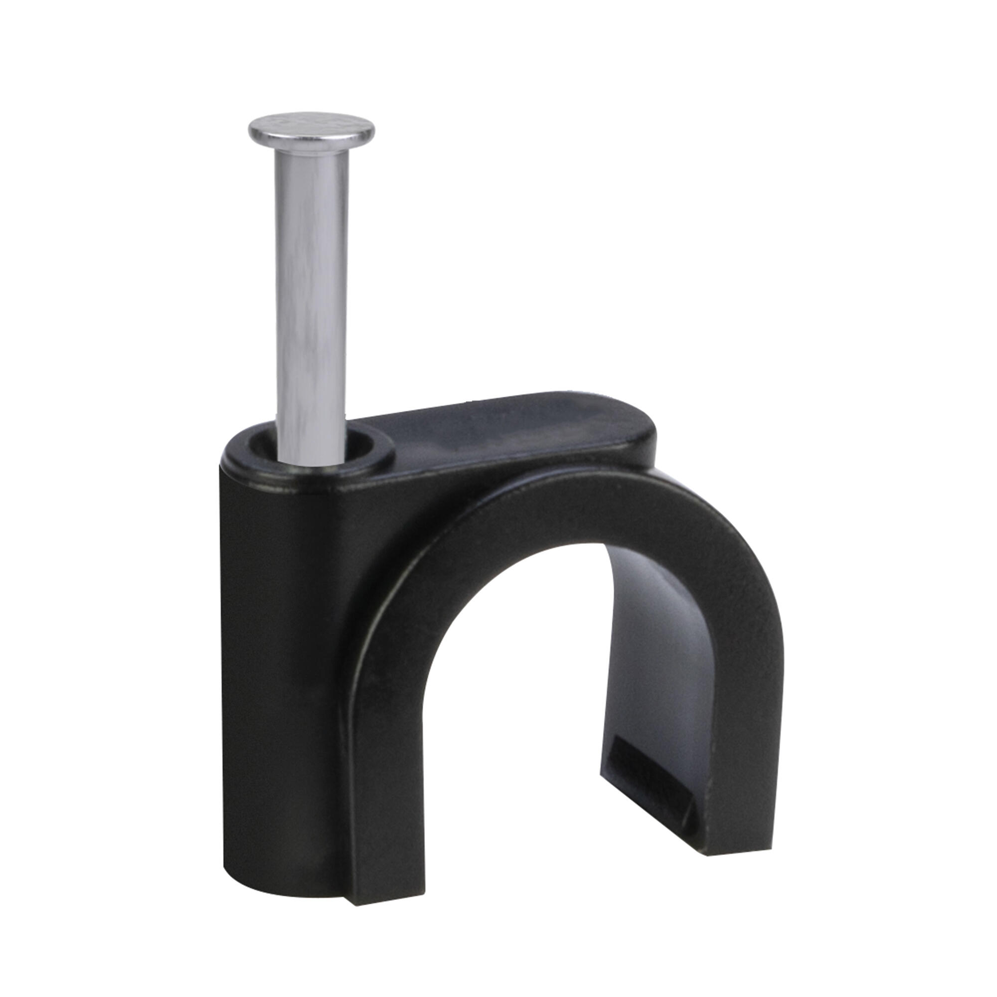 Graffetta fermacavo PP0664.1Q Ø 8 mm nero 50 pezzi - 2