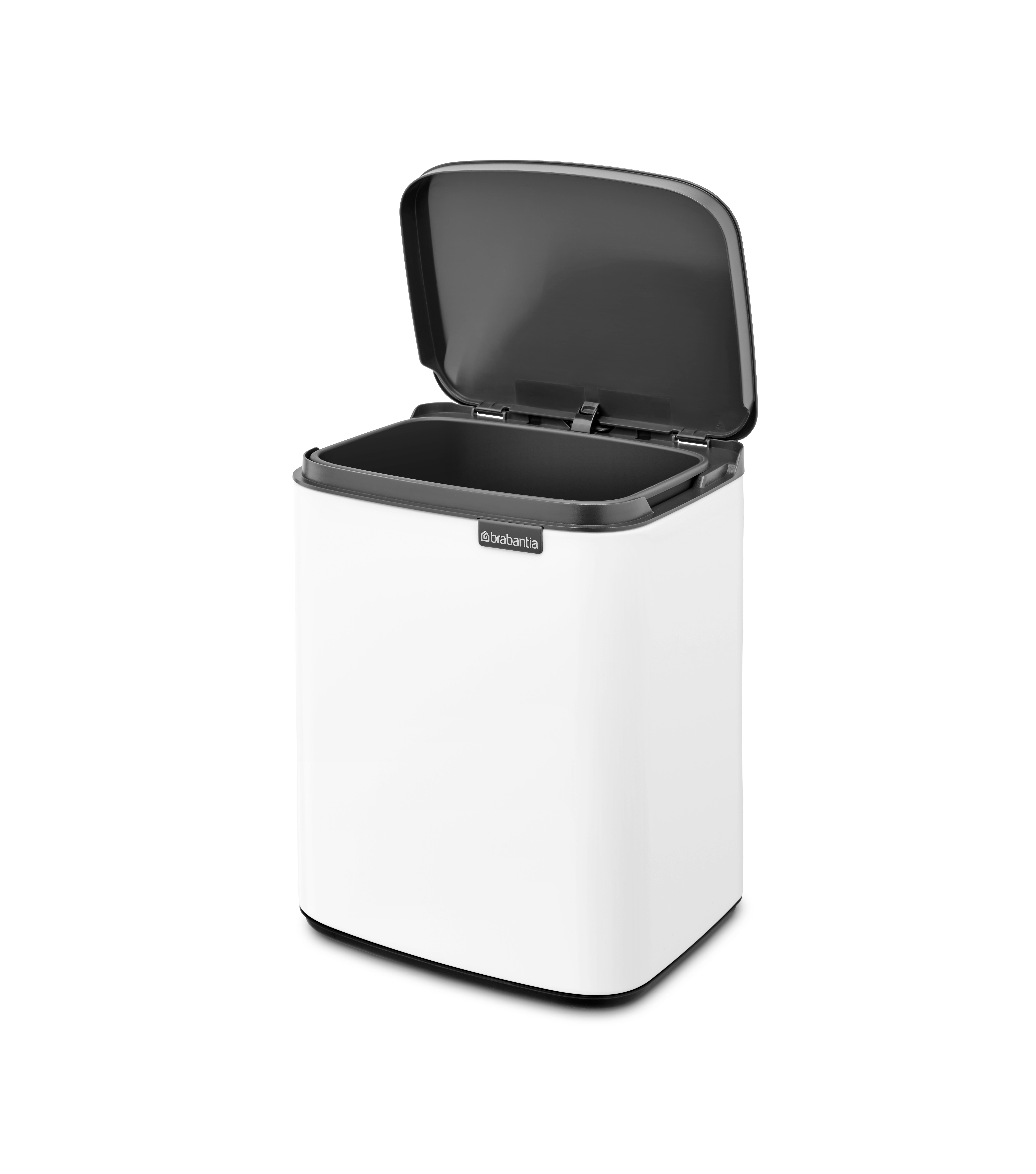 Papelera baño bo cubo rectangular blanco 7l