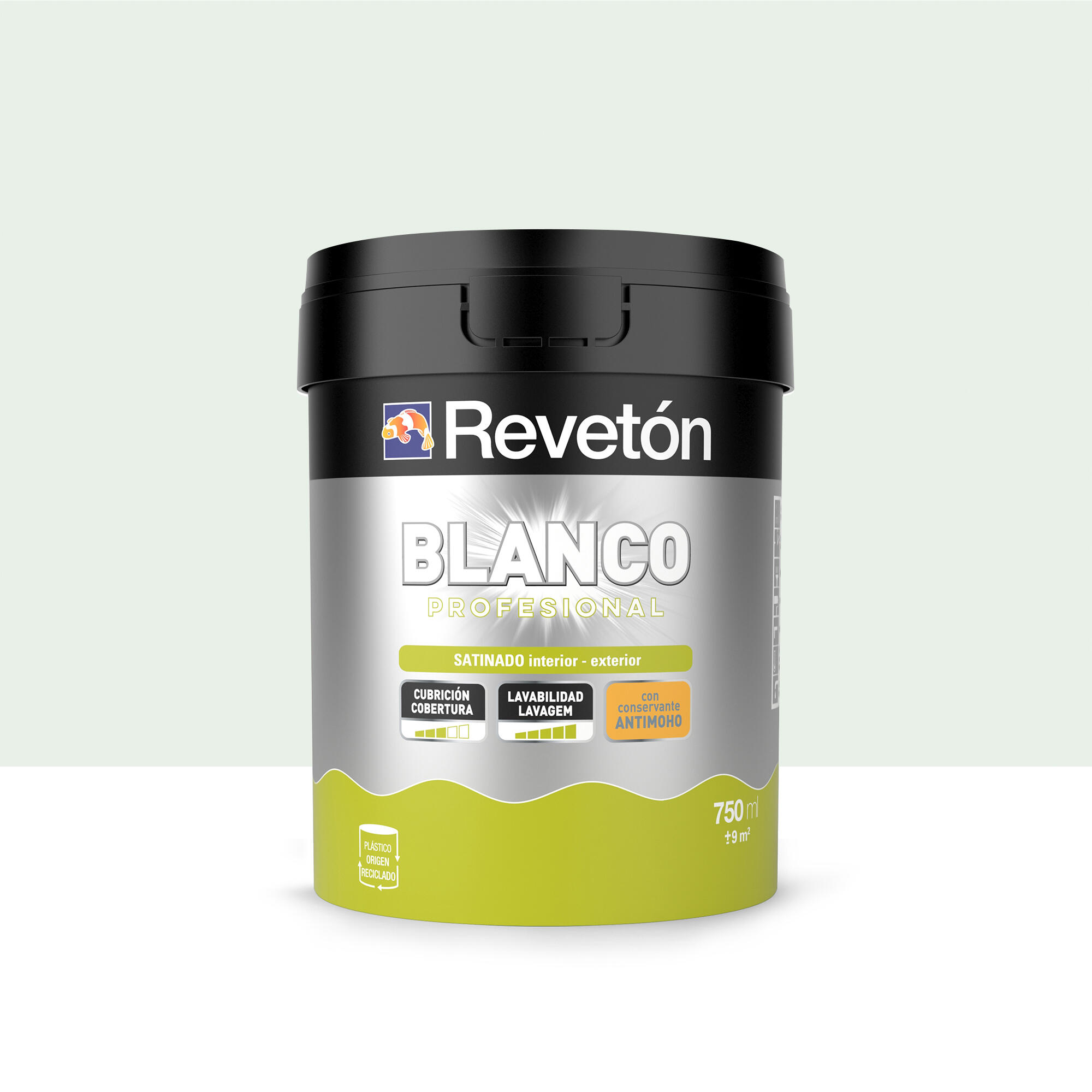 Pintura interior satinado reveton pro 0.75l 1002-g50y neutro verdoso luminoso