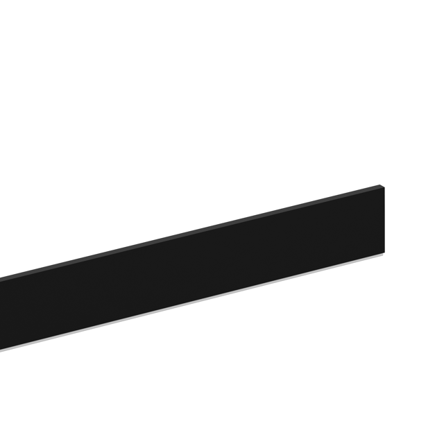 Plinthe de cuisine noir mat, H.10 cm x L.2.4 m x Ep.13 mm DELINIA ID