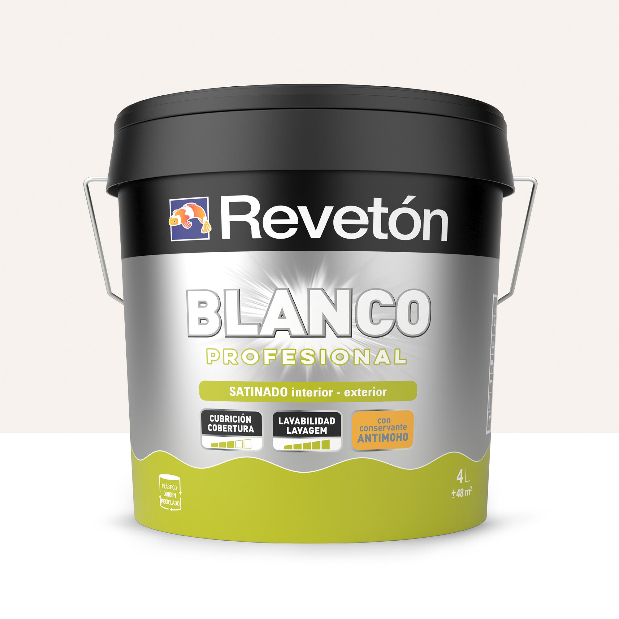 Pintura de interior color a tu gusto revetón color nude pastel empolvado satinado 4l para paredes
