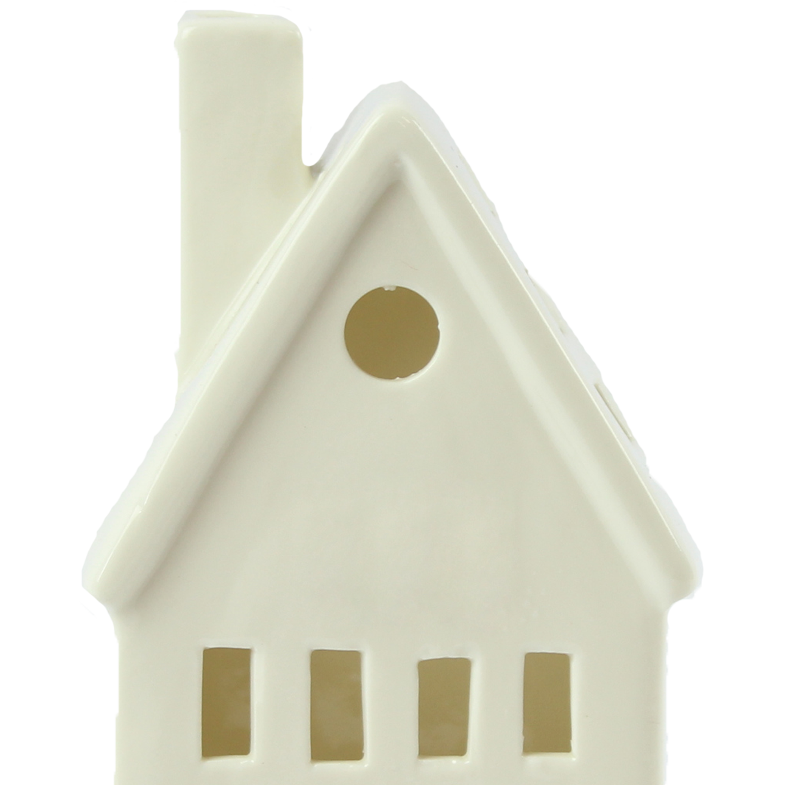 Domek ceramiczny 17cm LED biały - 5