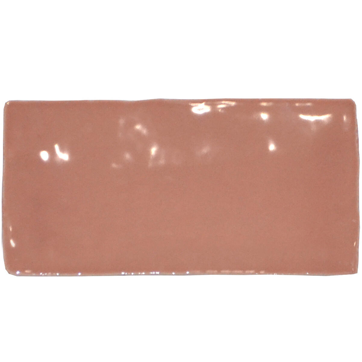 Piastrella da rivestimento interno in gres porcellanato 13 x 6.5 cm non rettificato terracotta lucido Pastello Sp. 8.5 mm 0.5 mq - 2