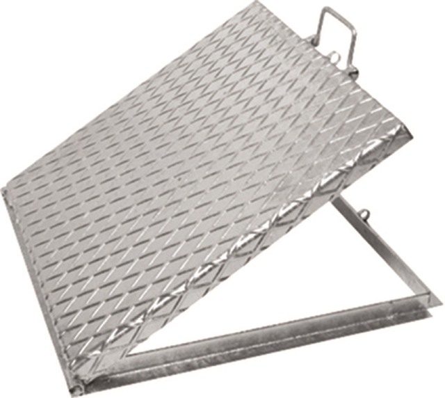 Tampa galvanizada para poço 70x70 cm