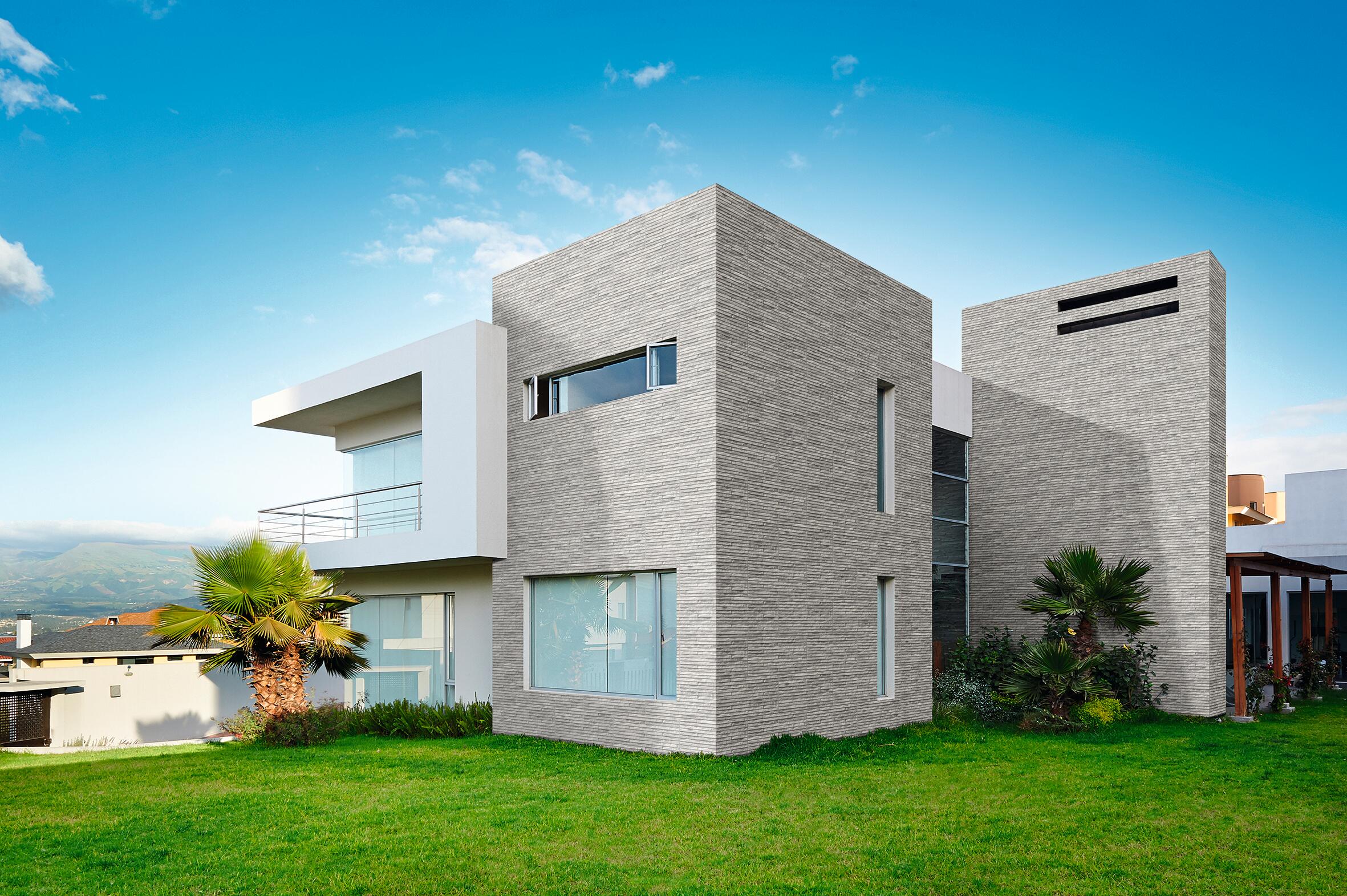 Azulejo porcelánico yosemite efecto piedra gris 44x66 cm