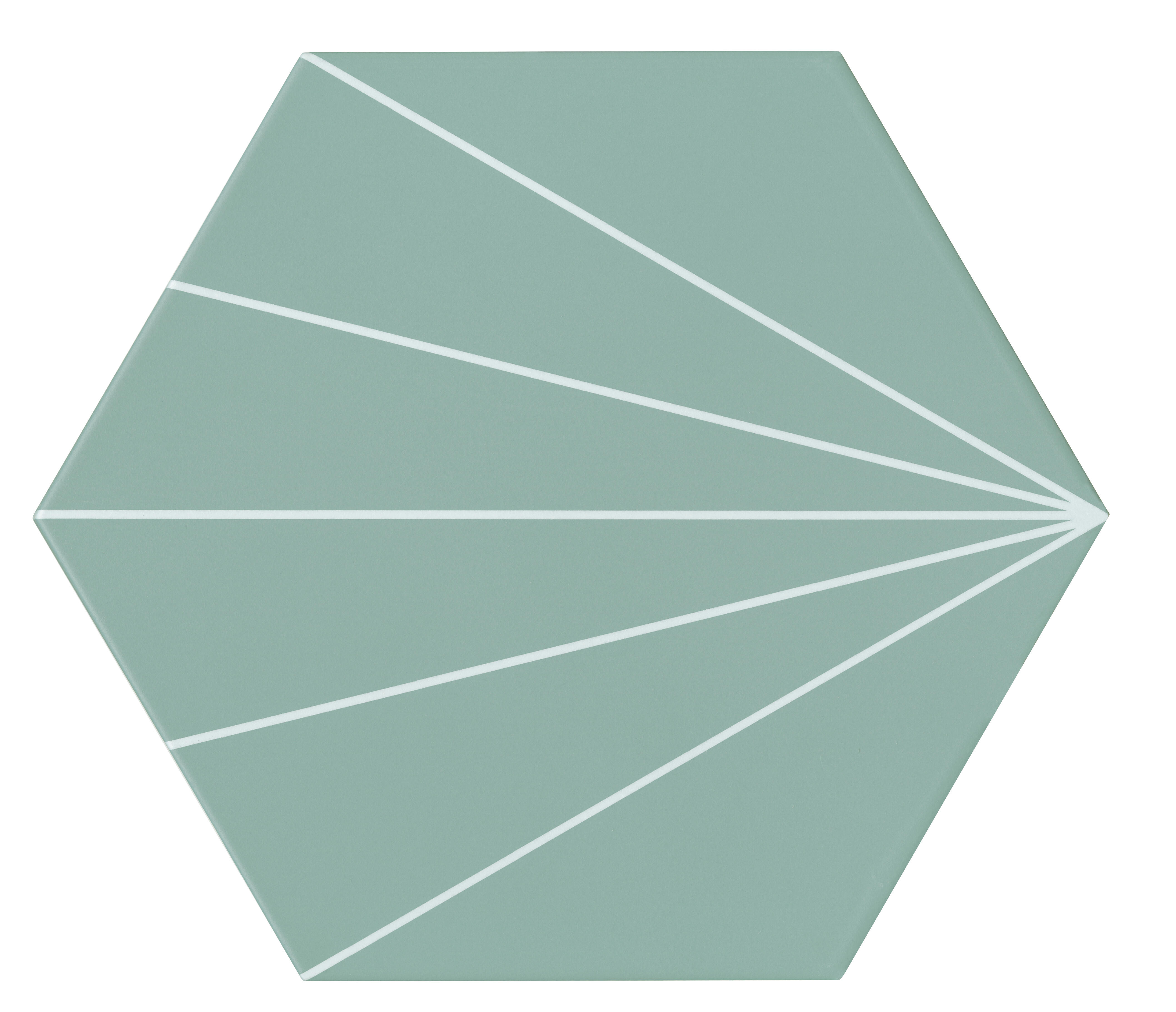 Azulejo porcelánico venus efecto papel pintado verde y blaco 33x28.5 cm c1