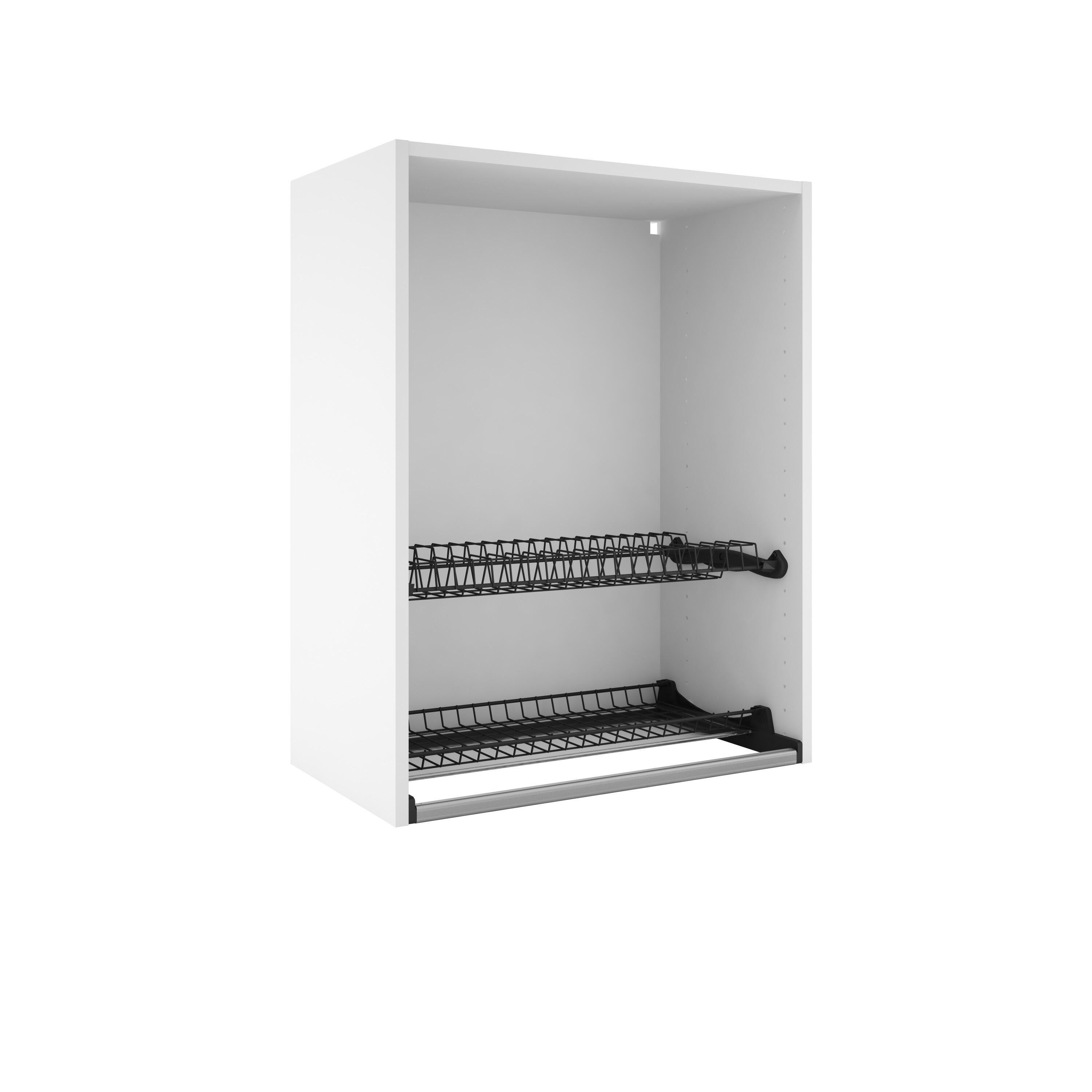 Scolapiatti grigio L 60 x H 76.8 x P 35 cm - 5