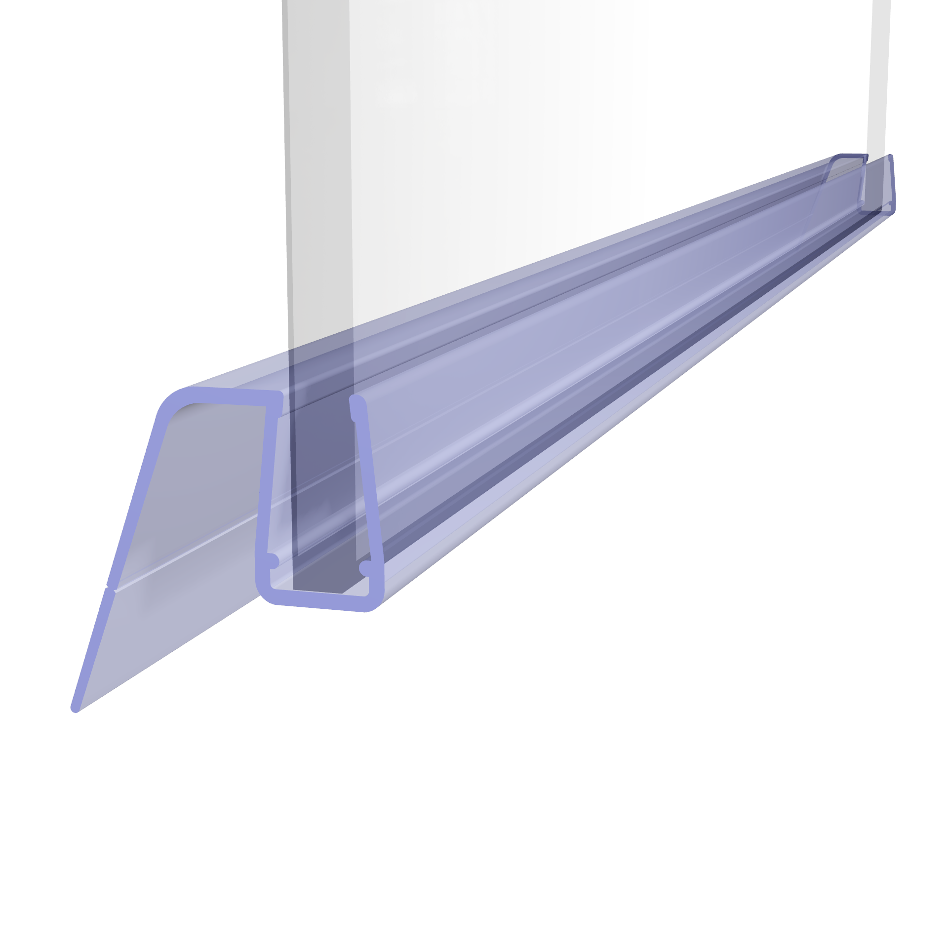 Perfil vedante 5-6-8 mm transparente Pala Cristal - 3