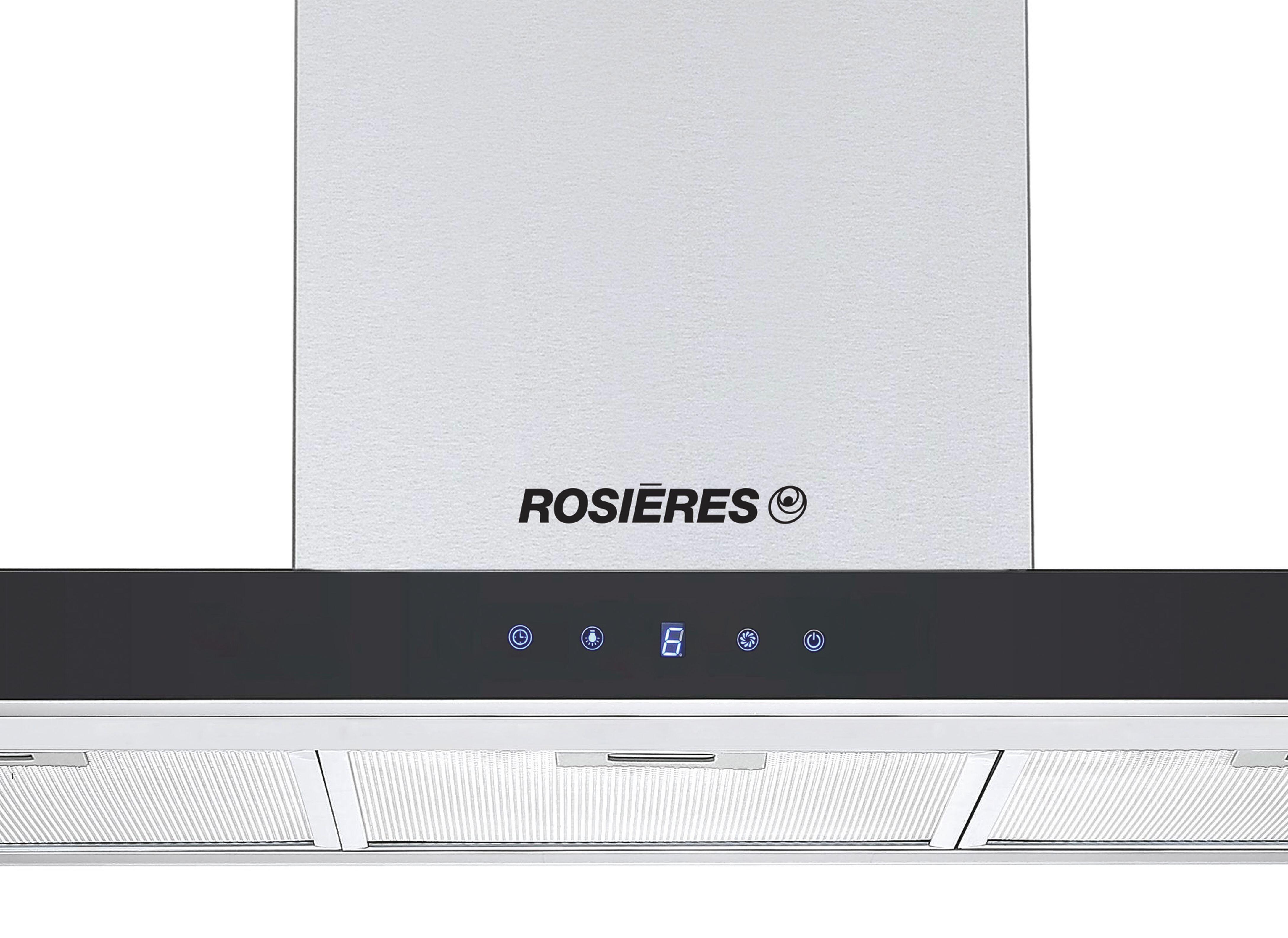 Hotte décorative box L90 cm ROSIÈRES RHP90TX gris / argent - 2