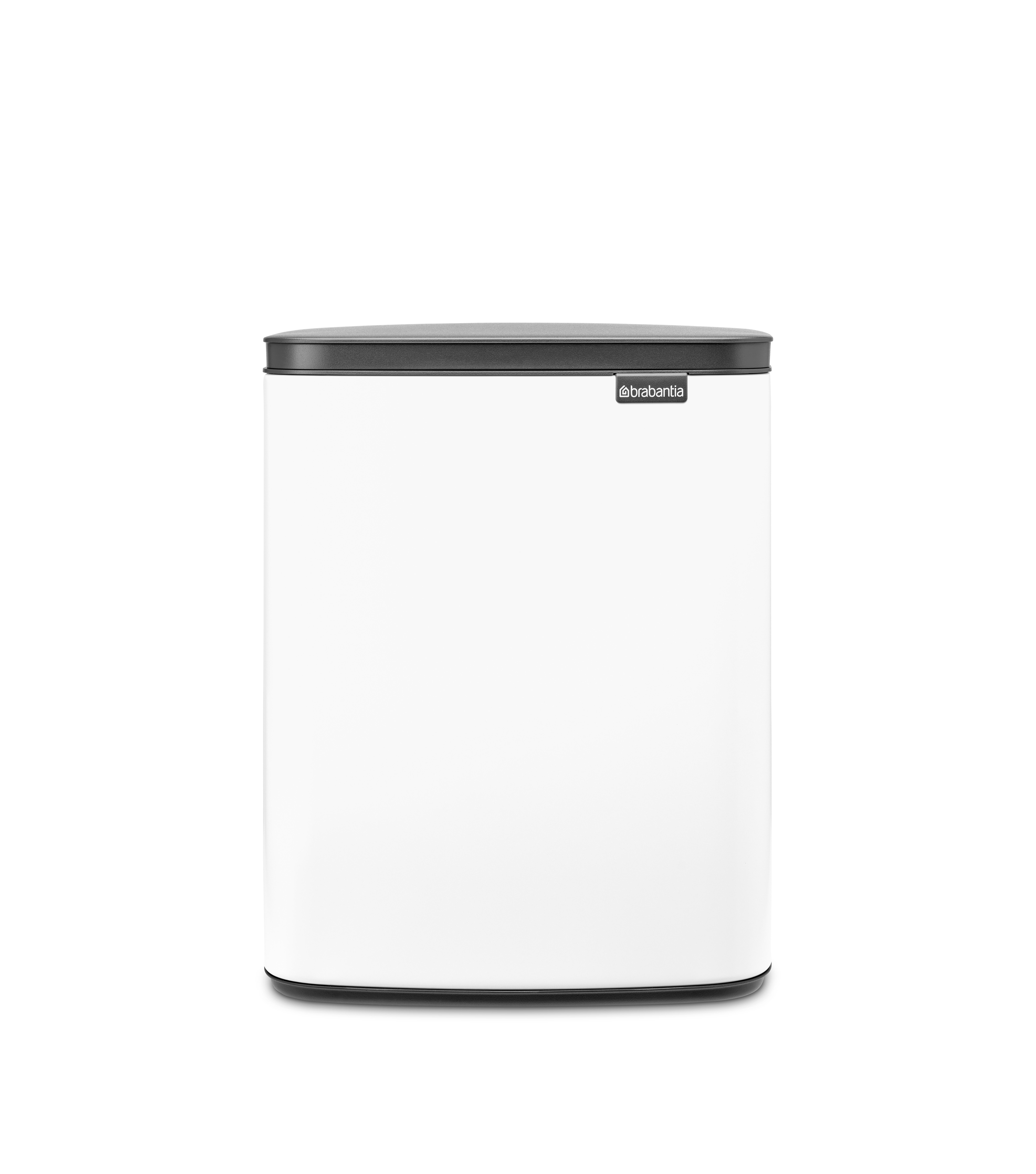 Papelera baño bo cubo rectangular blanco 12l