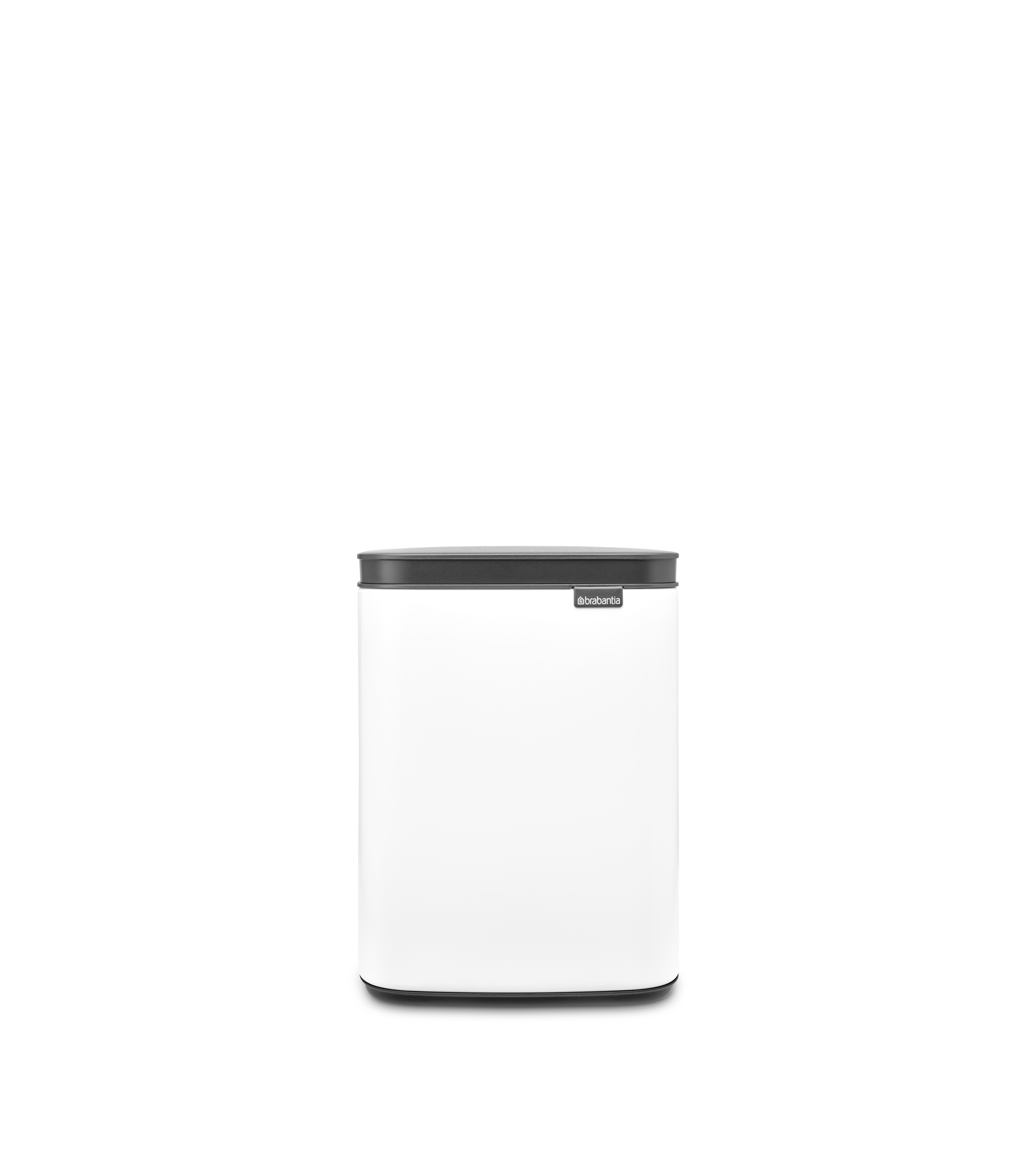Papelera baño bo cubo rectangular blanco 4 l