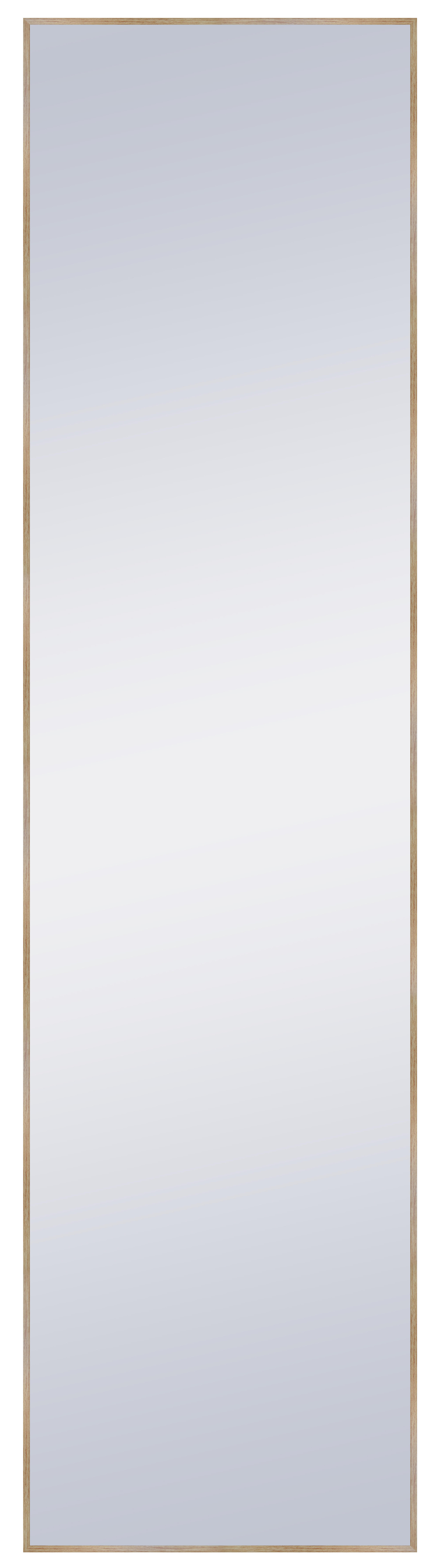 Espejo enmarcado rectangular lima roble claro 41 x161 cm