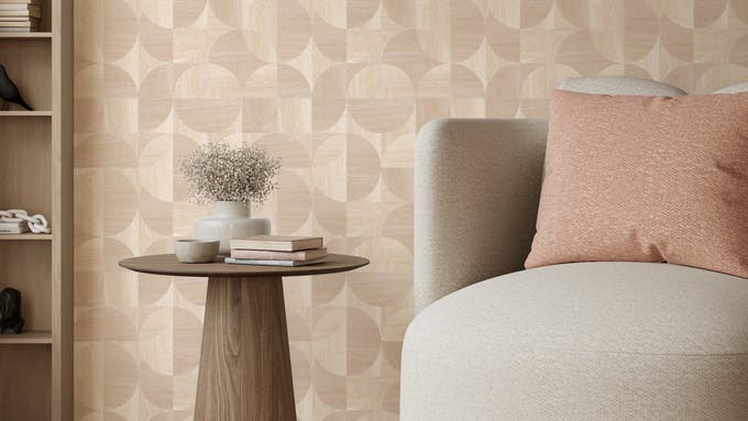 Papel de parede ALBA bege 0.53 x 10.05m INSPIRE
