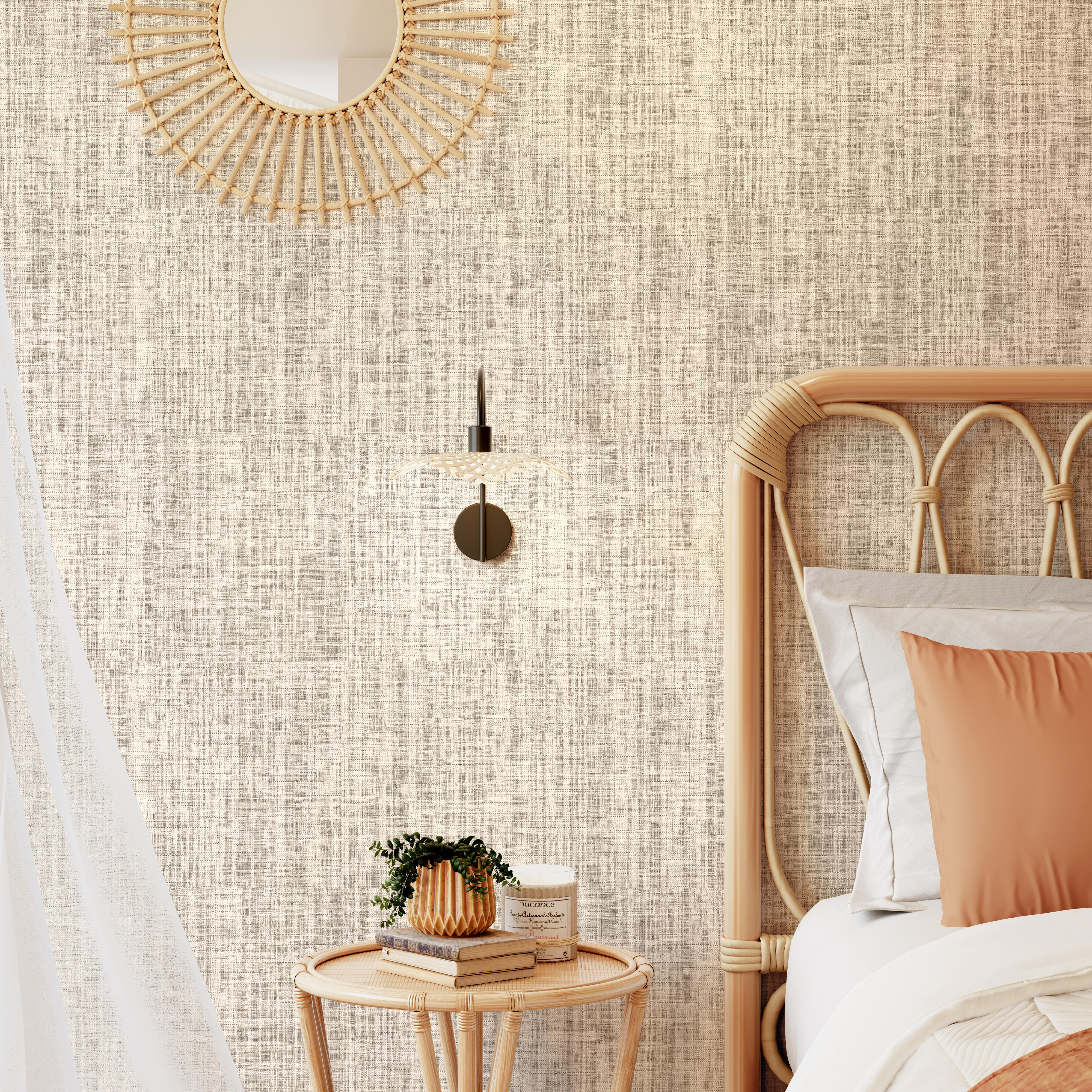Papel pintado vinilo naturaleza kira beige inspire