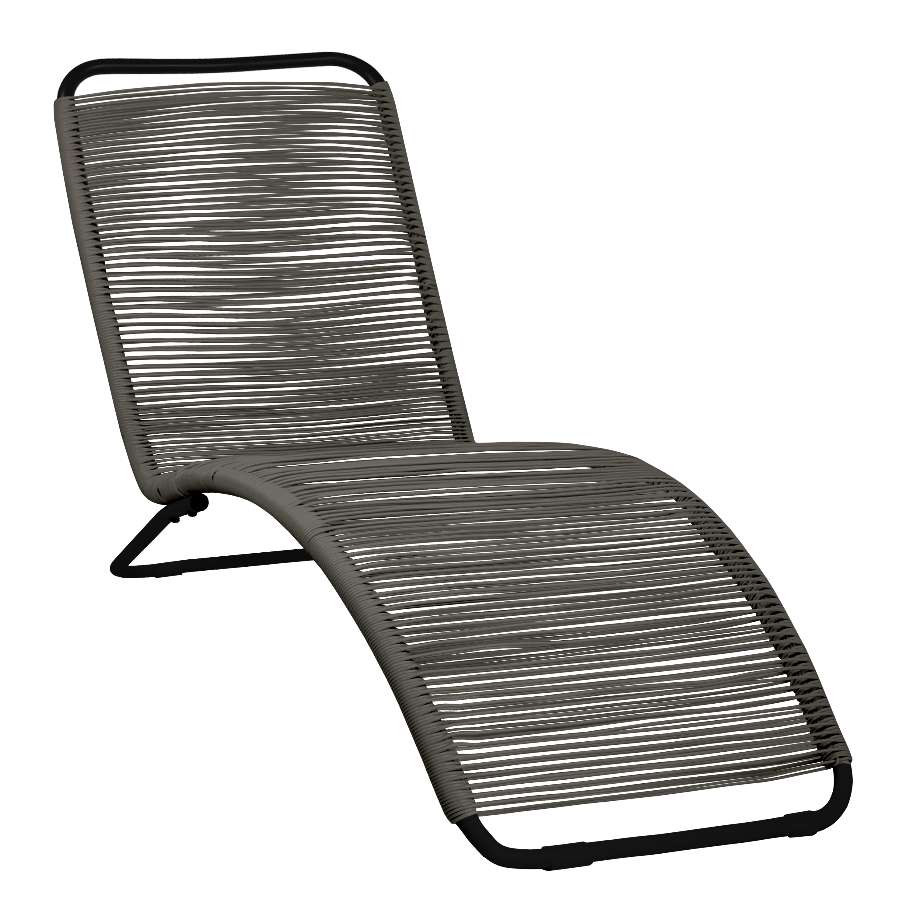 Leżak ogrodowy Iswing Acapulco grafitowy