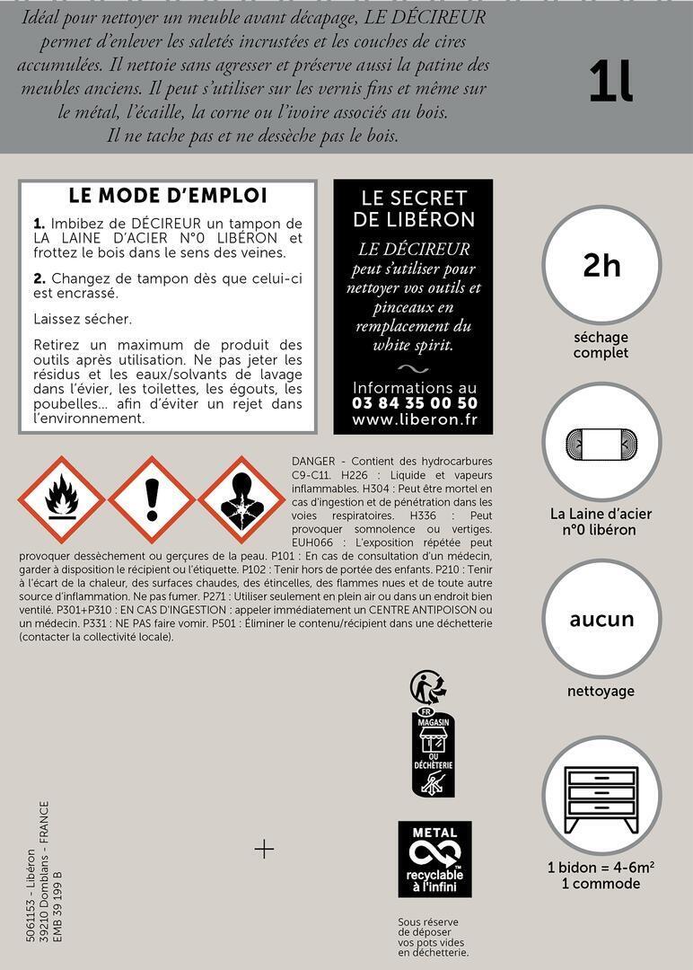 Décireur multisupport LIBÉRON Décireur 1 l - 2