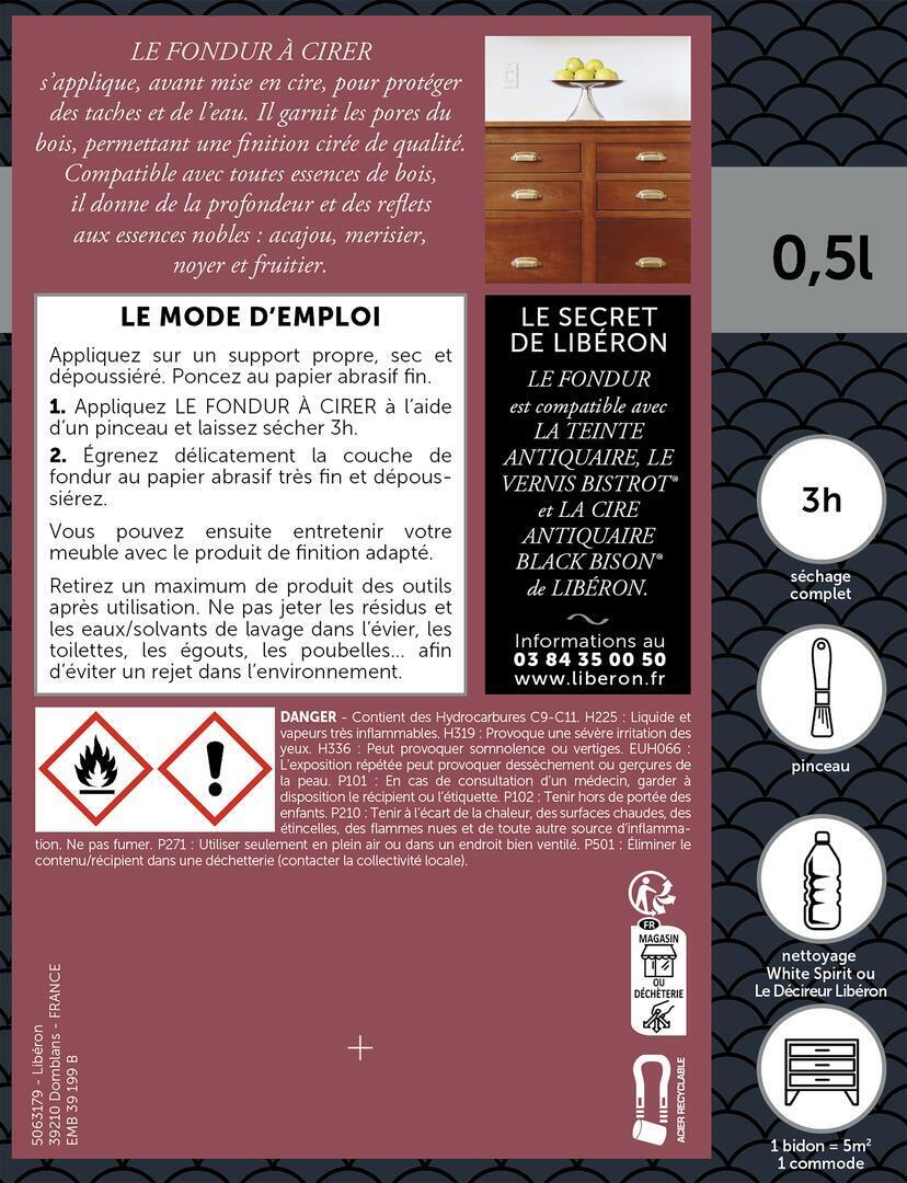 Fondur LIBÉRON, incolore À cirer - 7