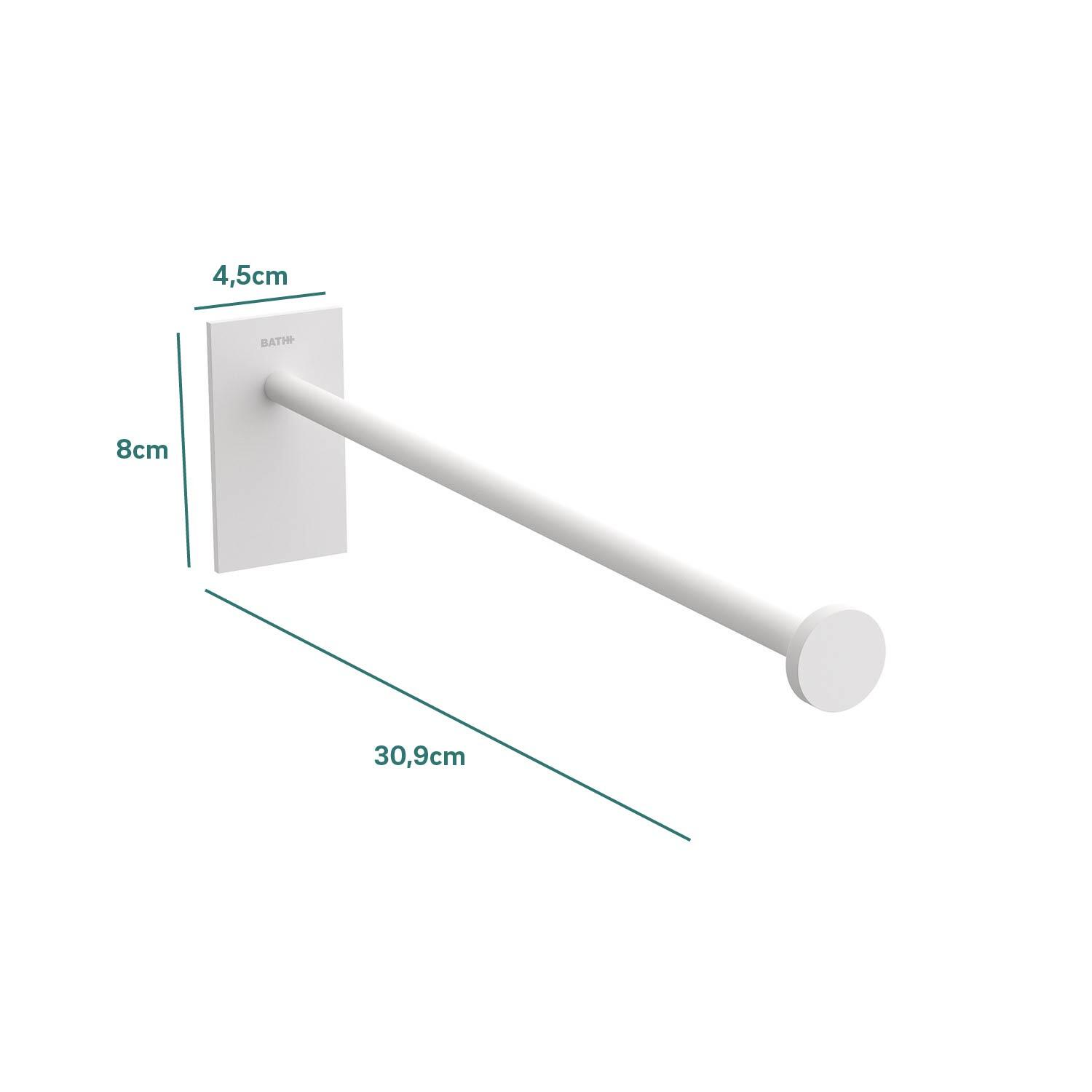 Toallero Stick pintado 4.5x8 cm blanco mate - 9