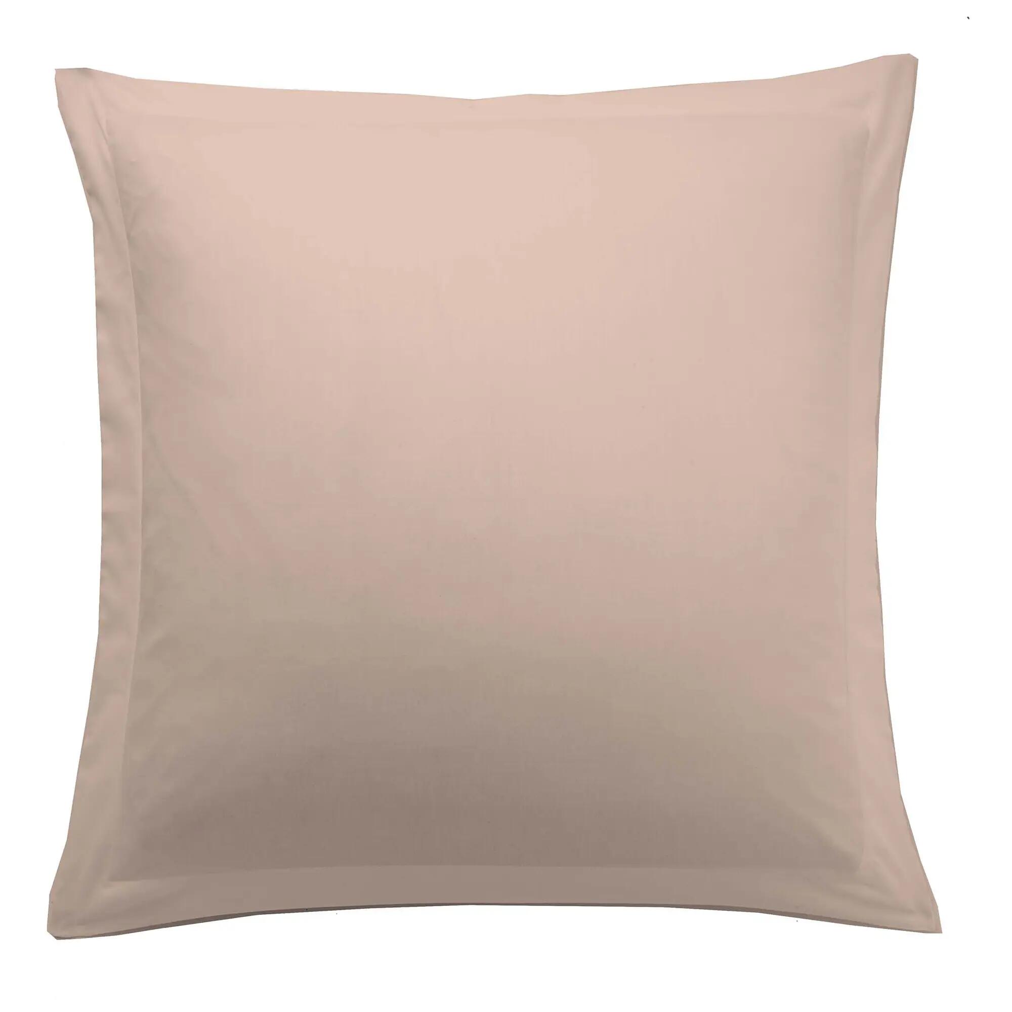 Funda para cuadrante de cama   algodón 144 hilos Esencial rosa palo 60 x 60 cm - 6