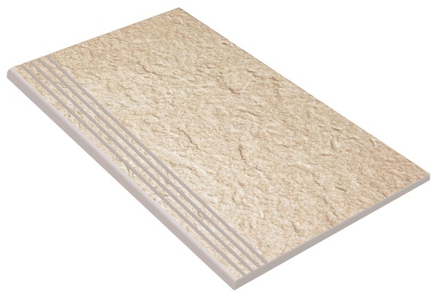 Degrau cerâmico bege 30x60 cm Lithos