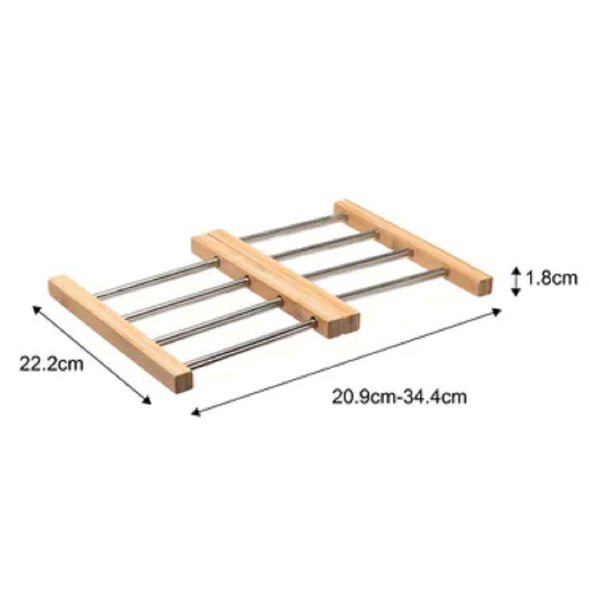 Base Extensível em bambu 23x20x2 cm - 6