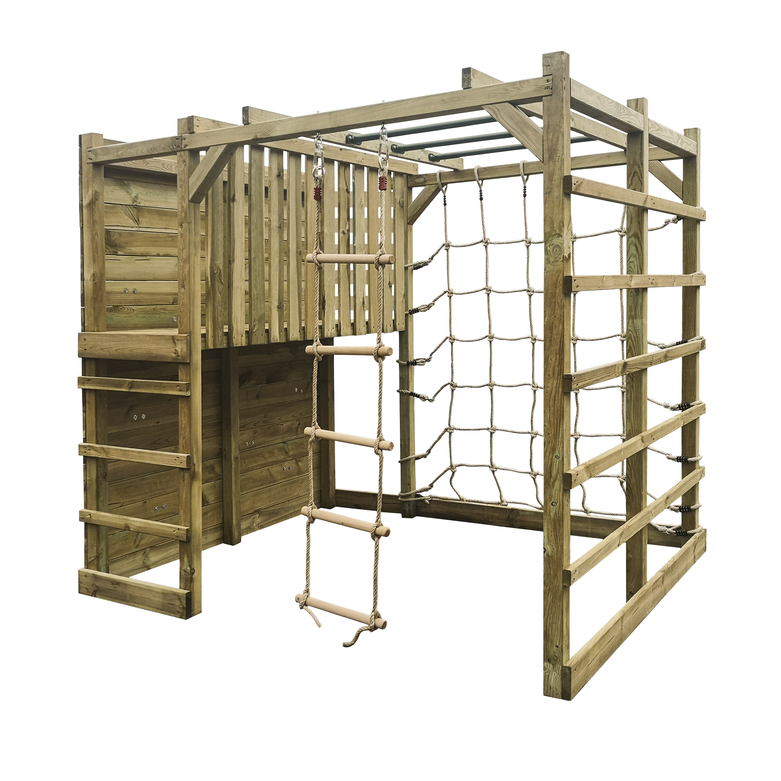 Ogrodowy plac zabaw Cubic Beta dla dzieci drewniany